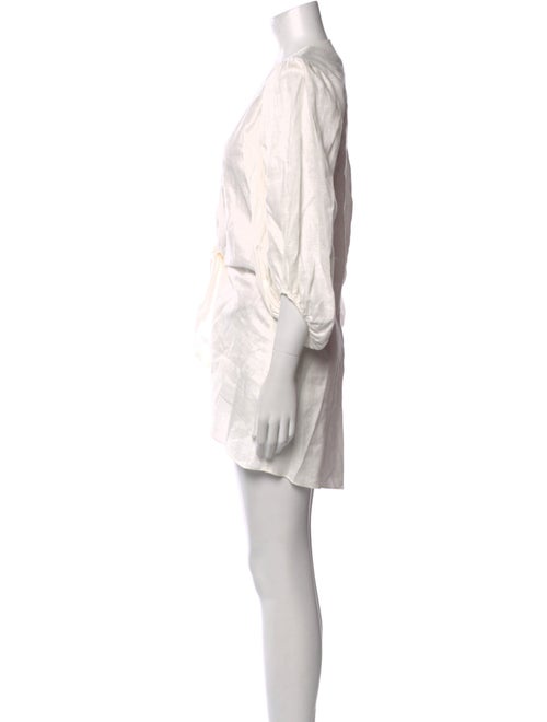 Adriana Degreas Linen Mini Dress