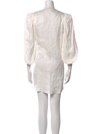 Adriana Degreas Linen Mini Dress