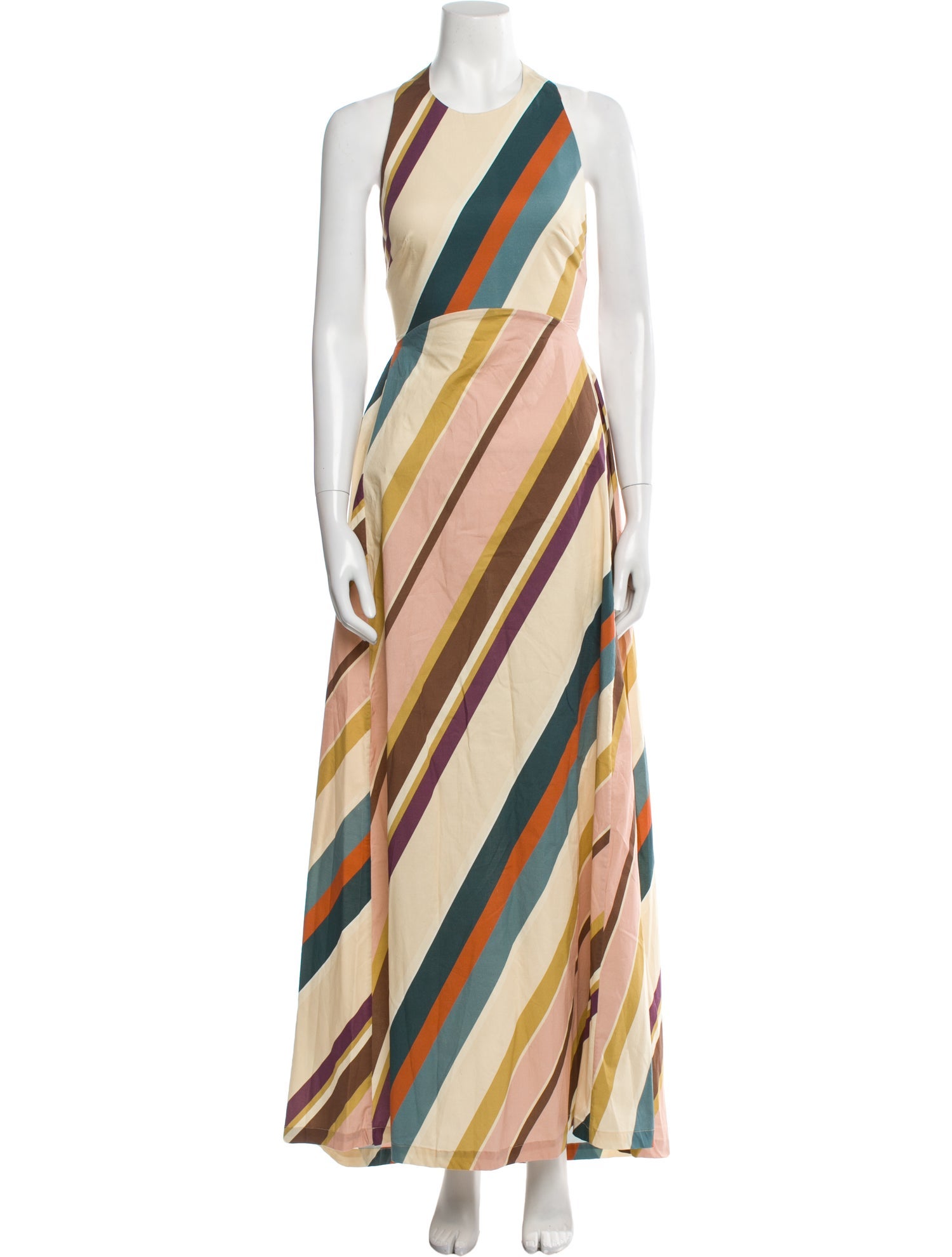 Adriana Degreas Striped Long Dress w/ Tags