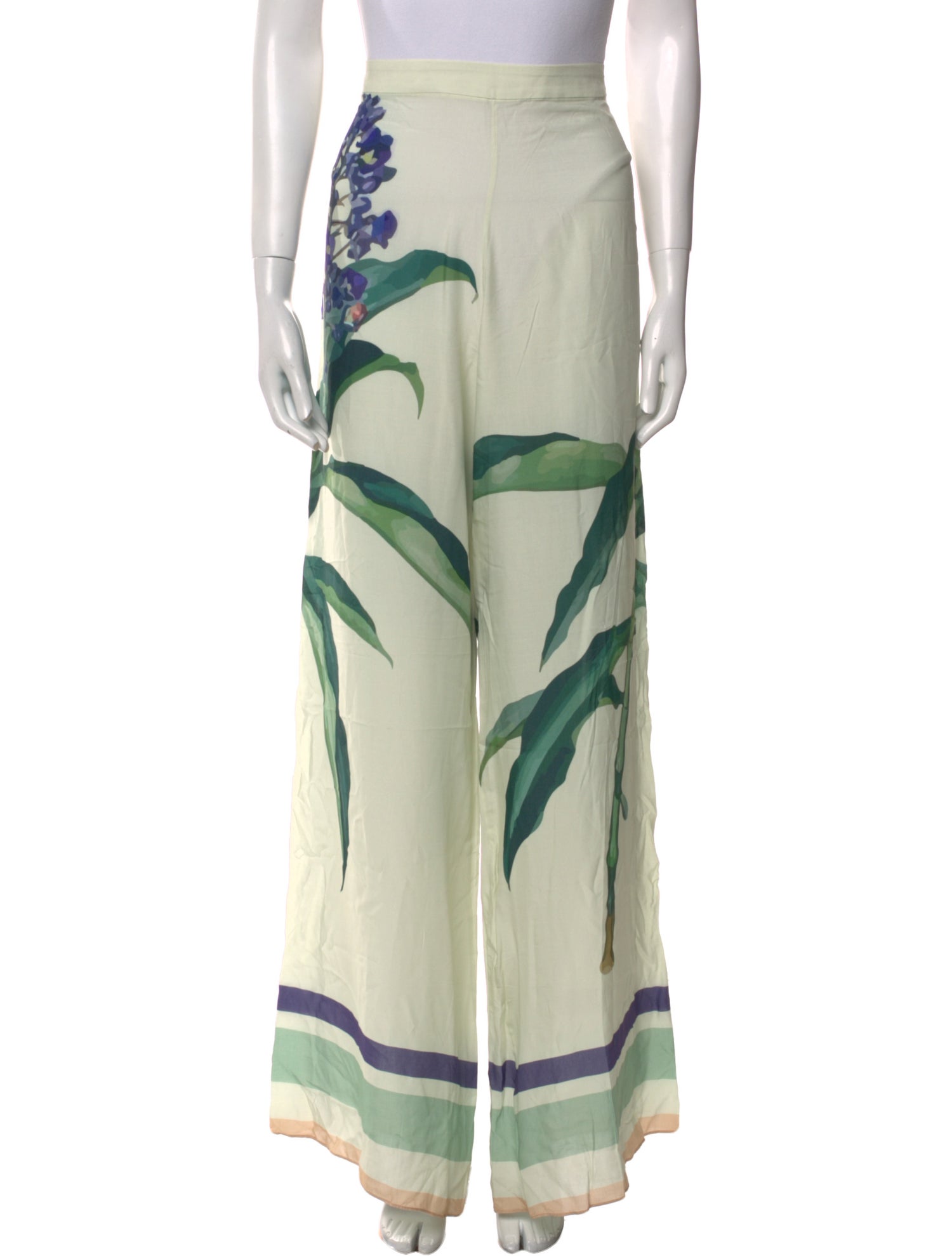 Adriana Degreas Striped Wide Leg Pants