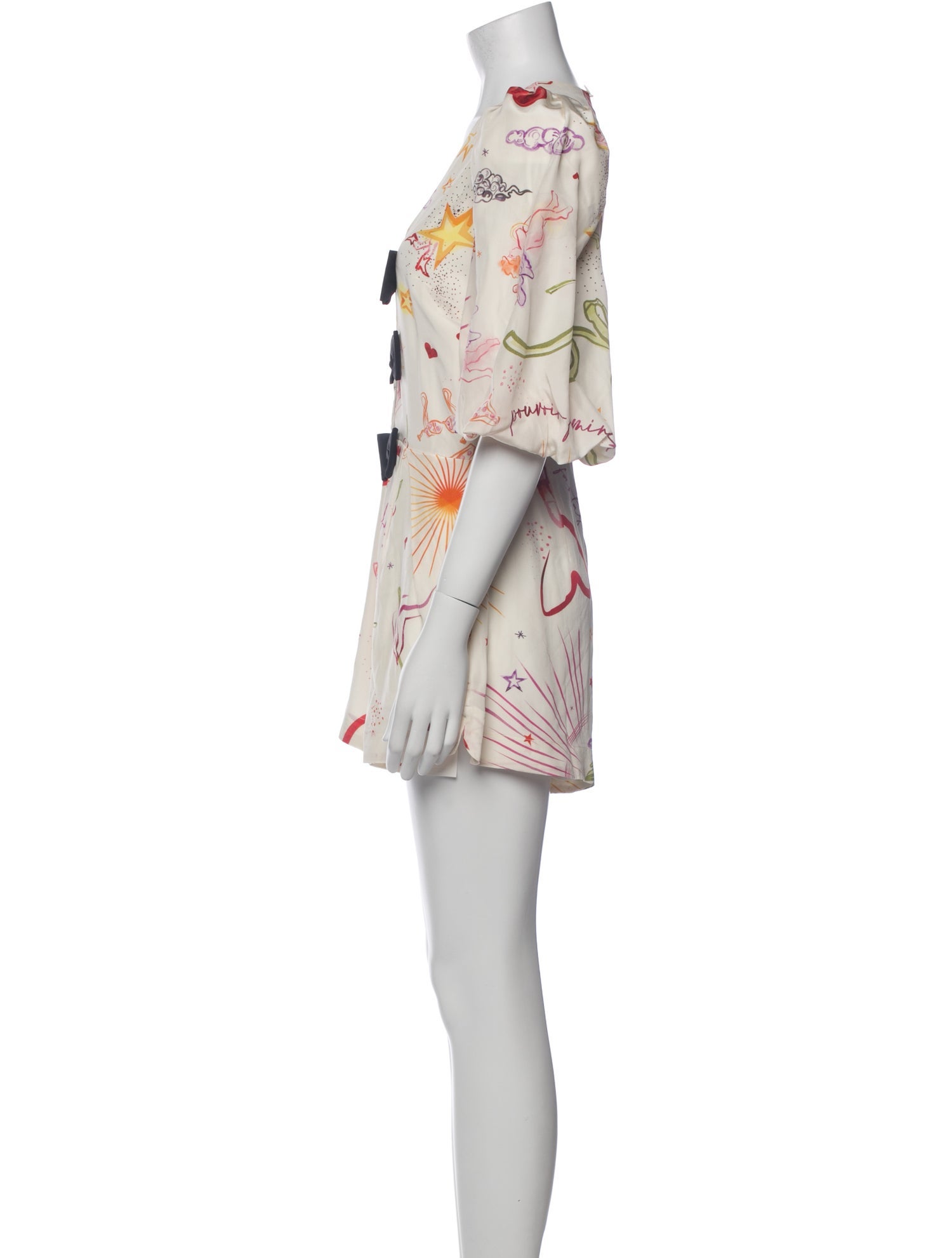 Adriana Degreas Silk Printed Romper