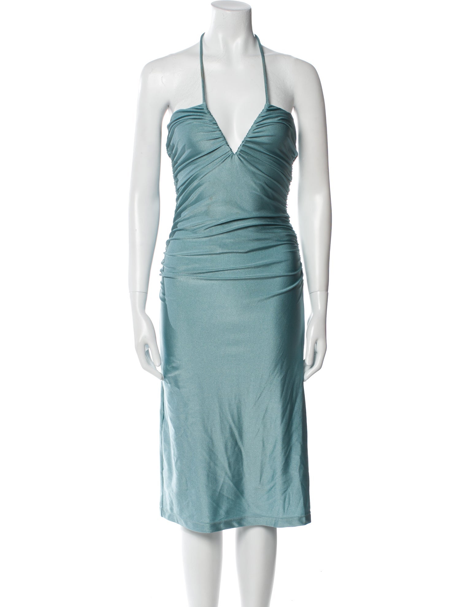 Adriana Degreas Halterneck Midi Length Dress