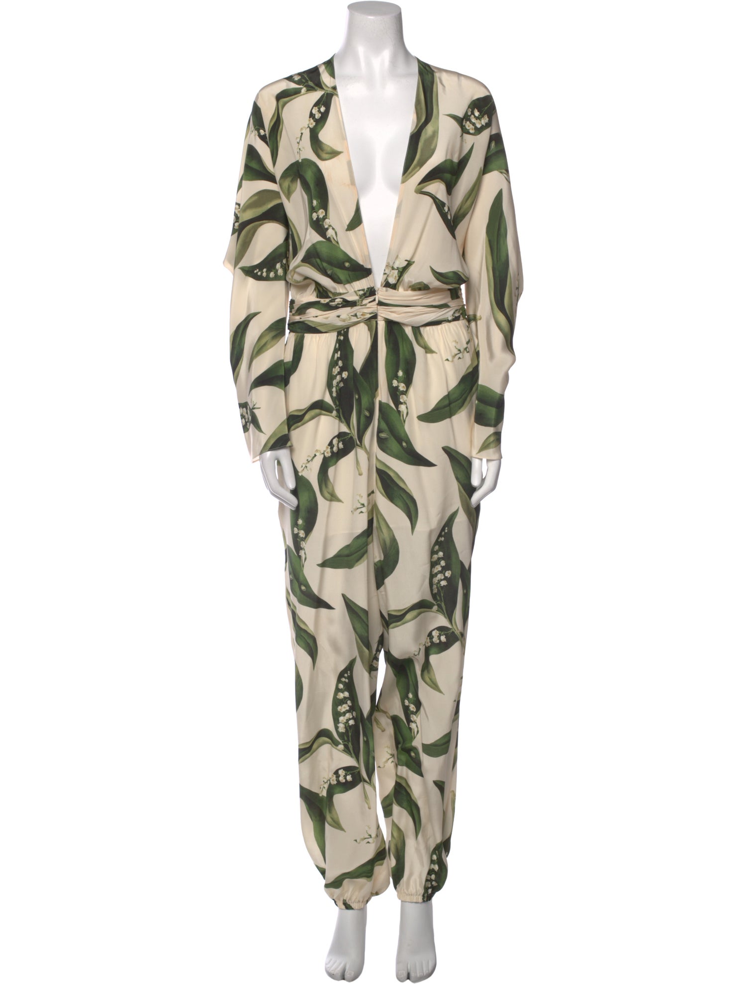 Adriana Degreas Silk Printed Jumpsuit
