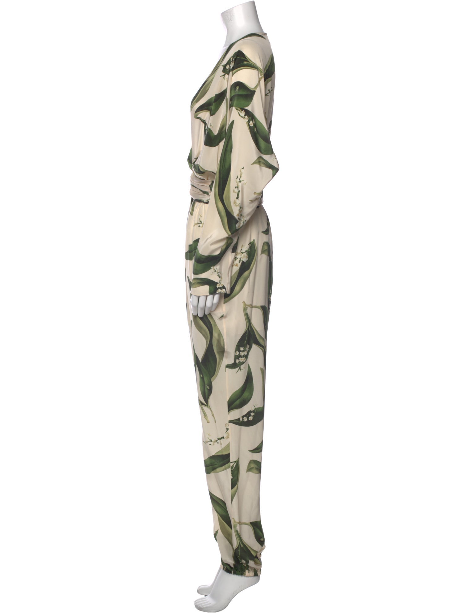 Adriana Degreas Silk Printed Jumpsuit