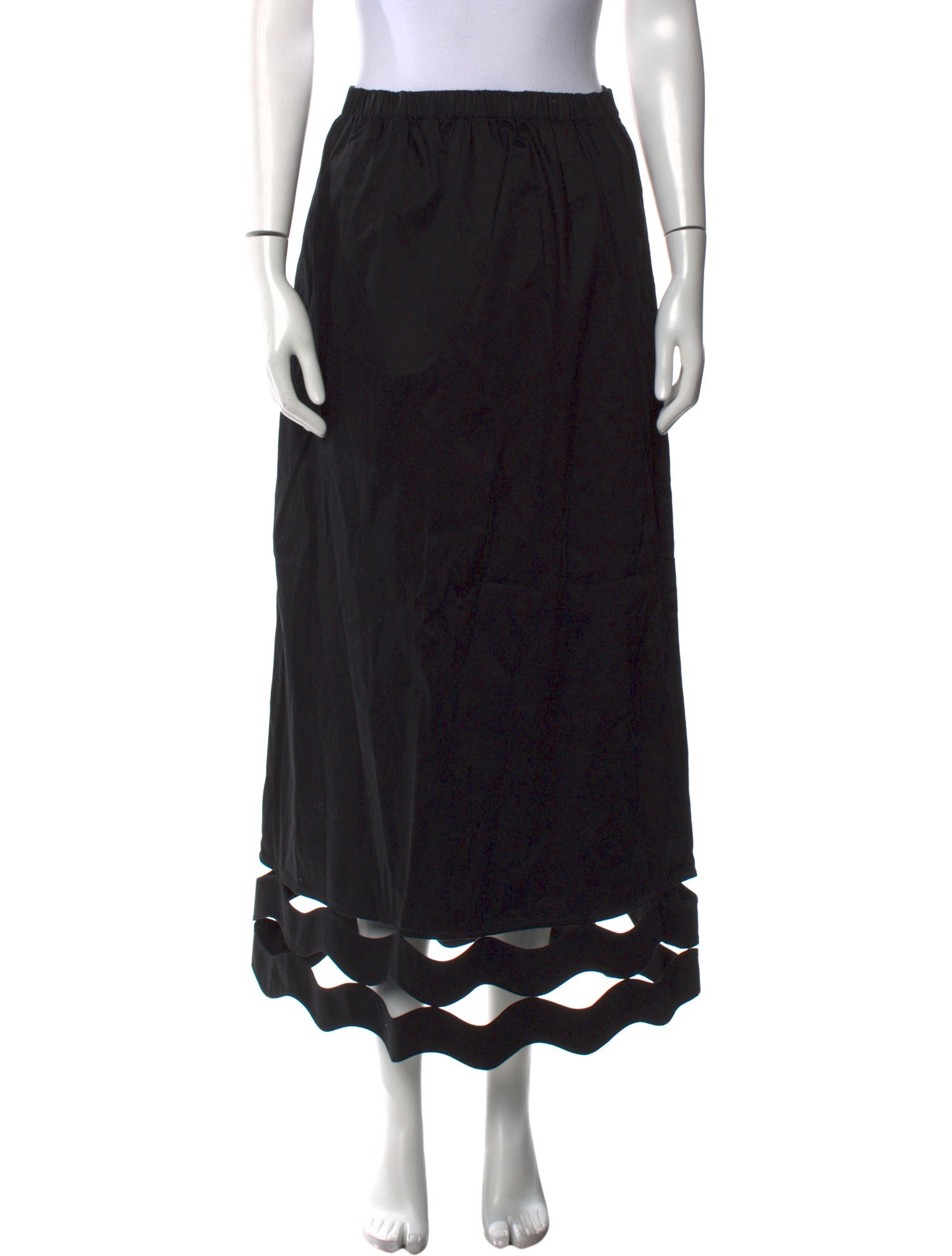 Adriana Degreas Cutout Accent Midi Length Skirt