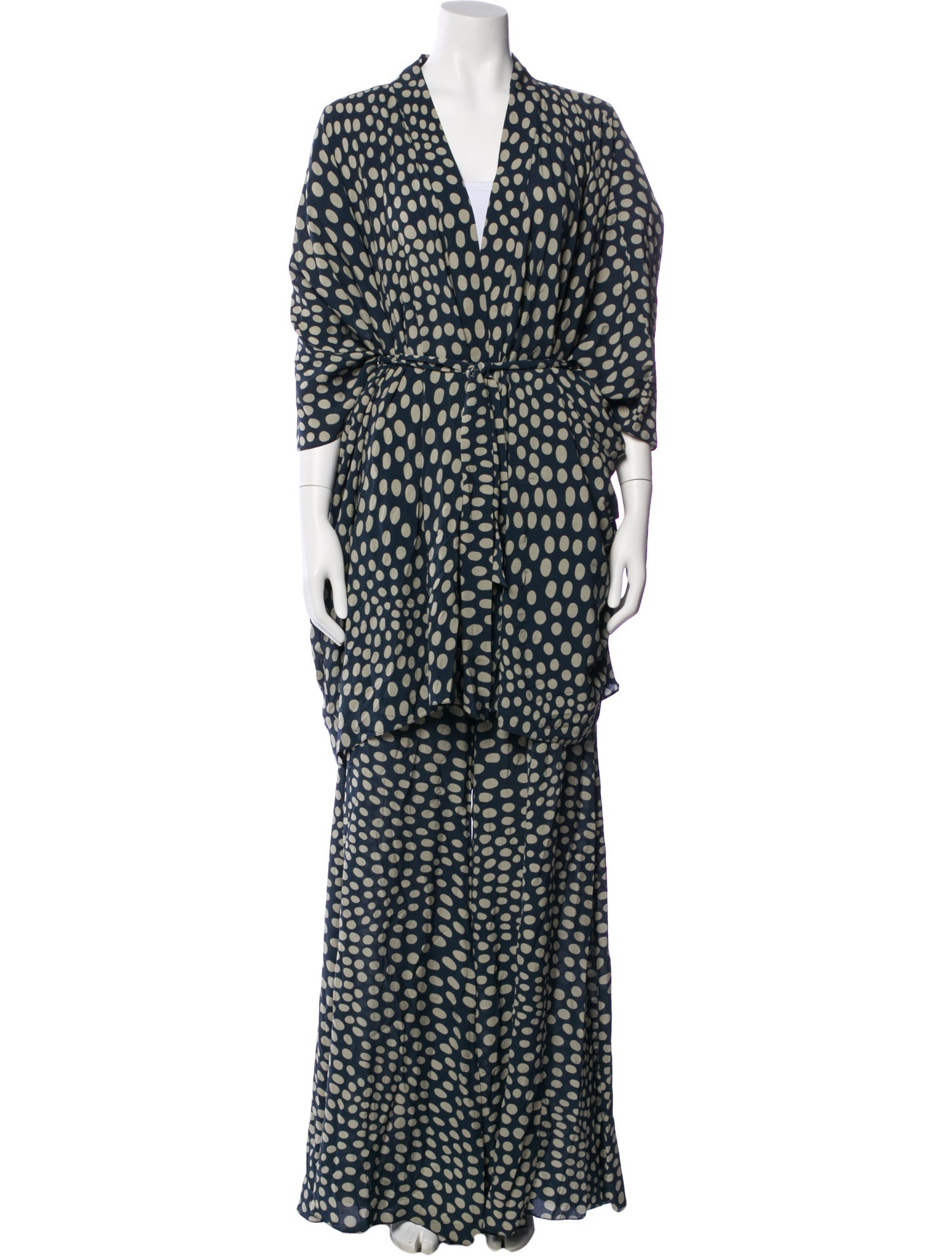 Adriana Degreas Polka Dot Print Pant Set