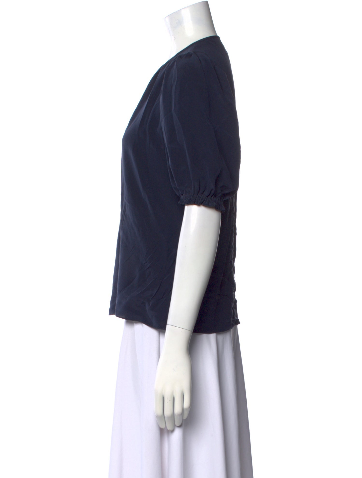 Arossgirl x Soler Silk Crew Neck Blouse