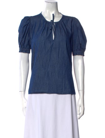 Arossgirl x Soler Crew Neck Short Sleeve Blouse