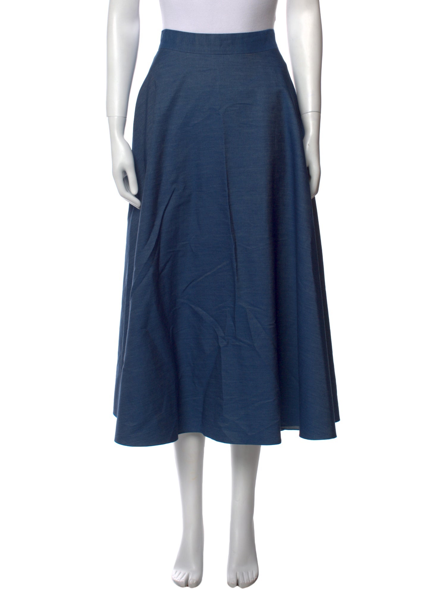 Arossgirl x Soler Pleated Accents Midi Length Skirt