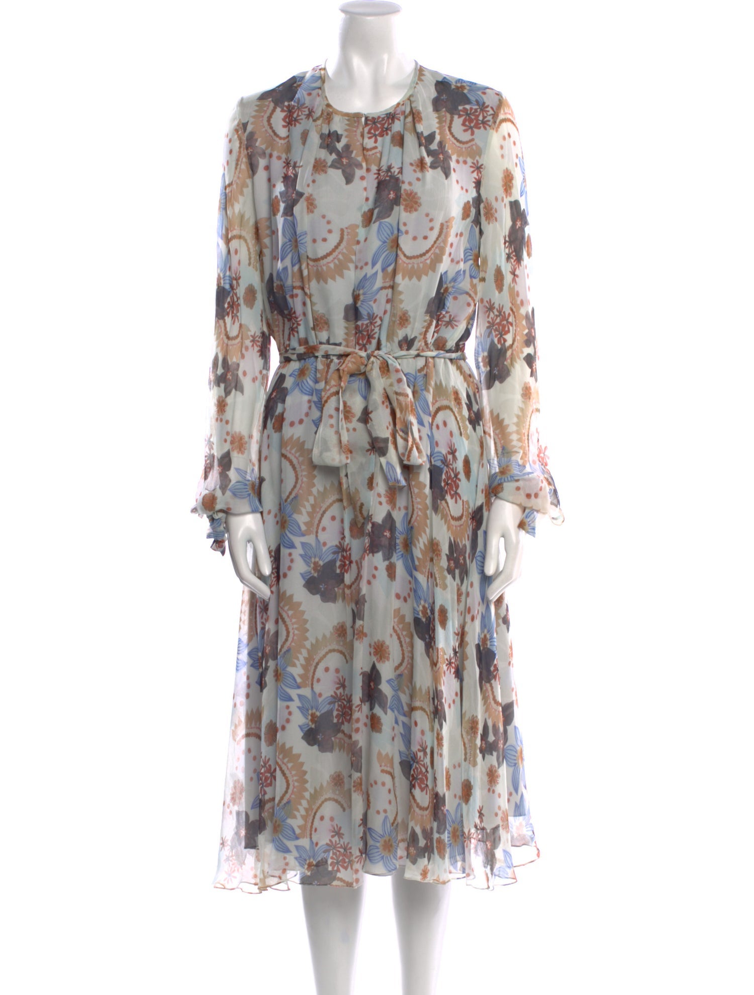 Arossgirl x Soler Silk Midi Length Dress