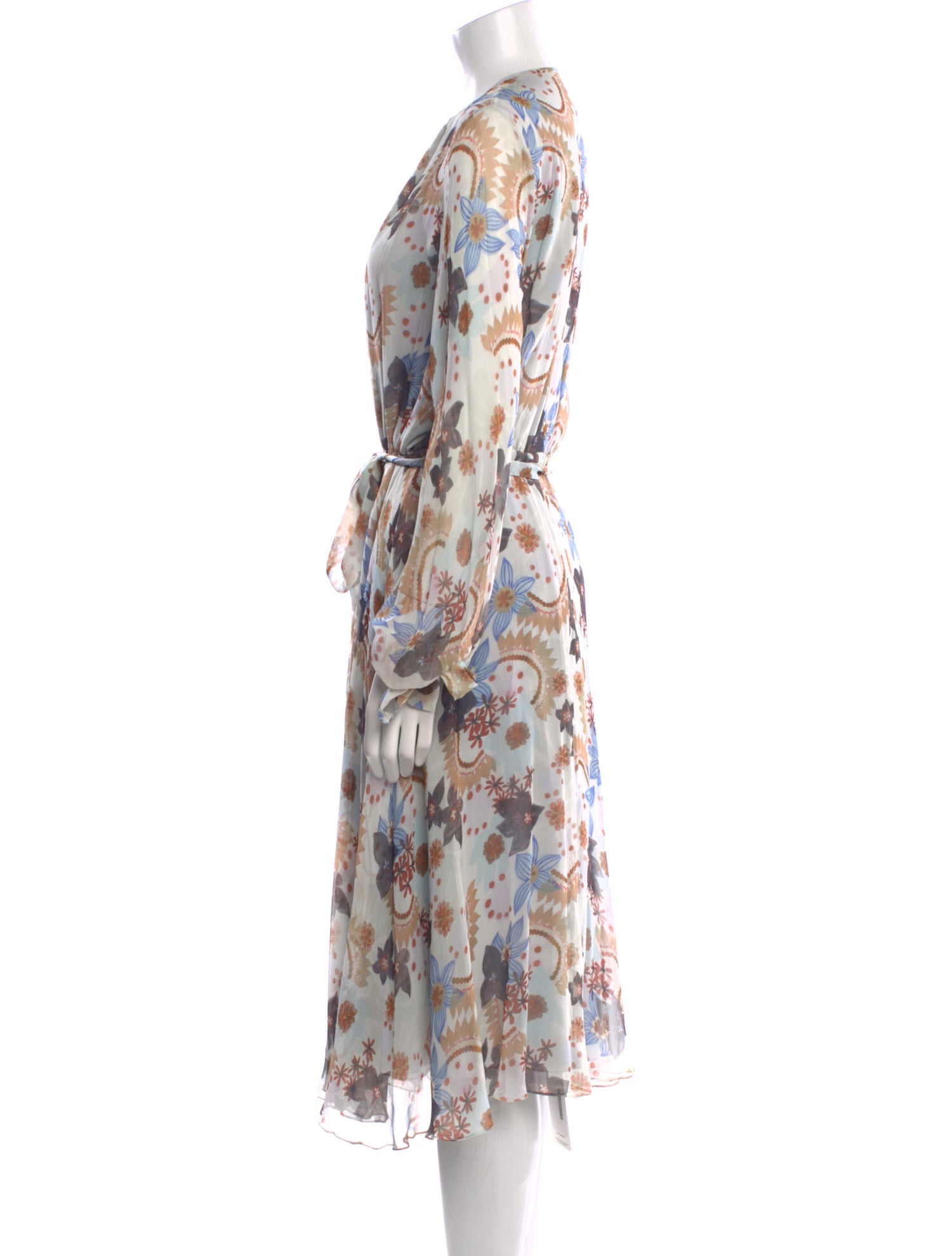 Arossgirl x Soler Silk Midi Length Dress
