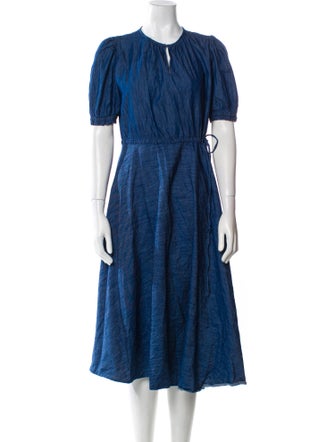 Arossgirl x Soler Crew Neck Midi Length Dress