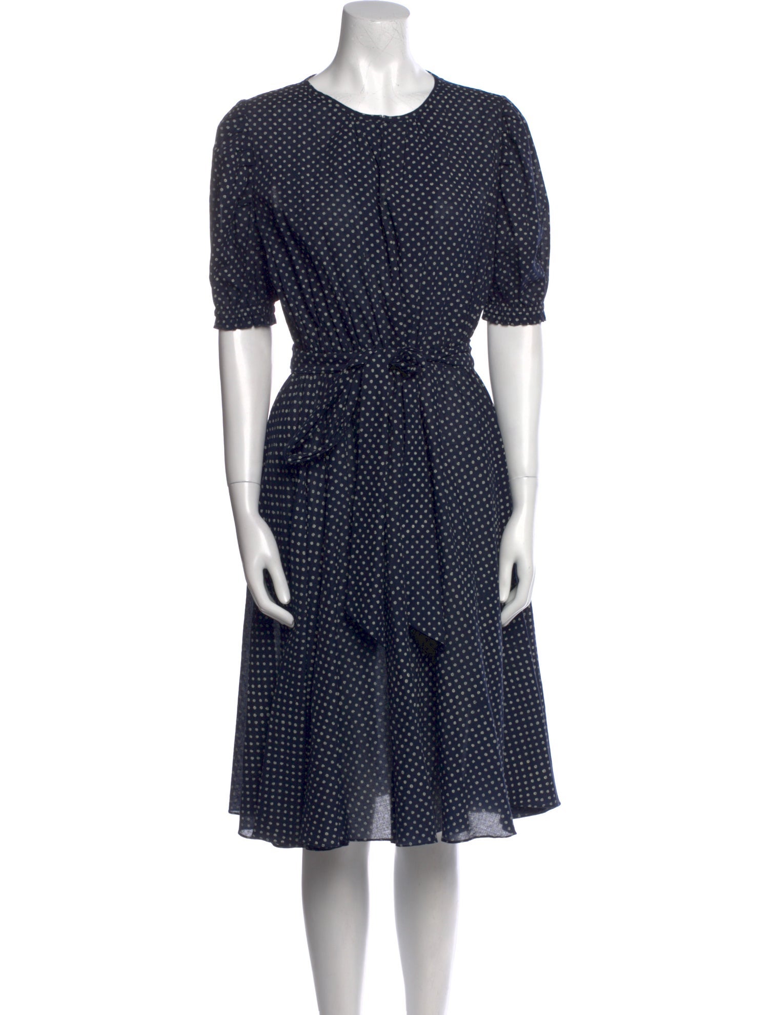 Arossgirl x Soler Polka Dot Print Knee-Length Dress