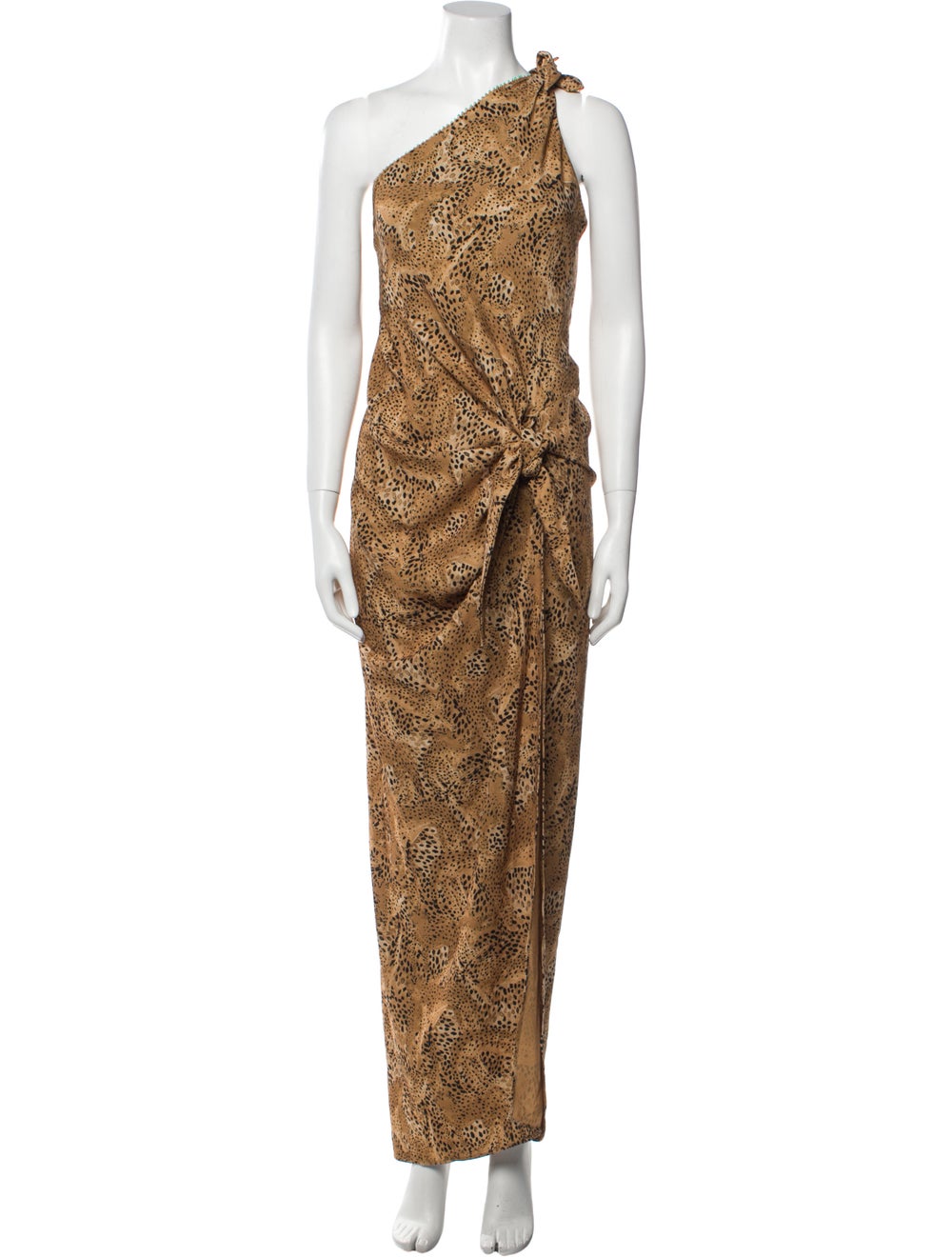 Agua Bendita Animal Print Long Dress - image 1