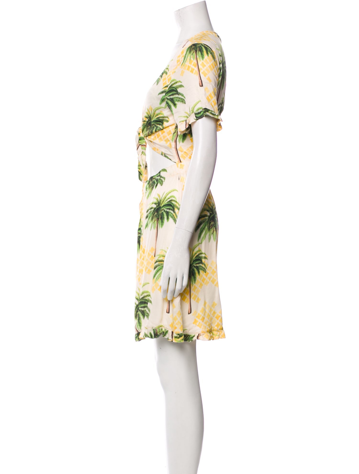 Agua Bendita Floral Print Knee-Length Dress w/ Tags