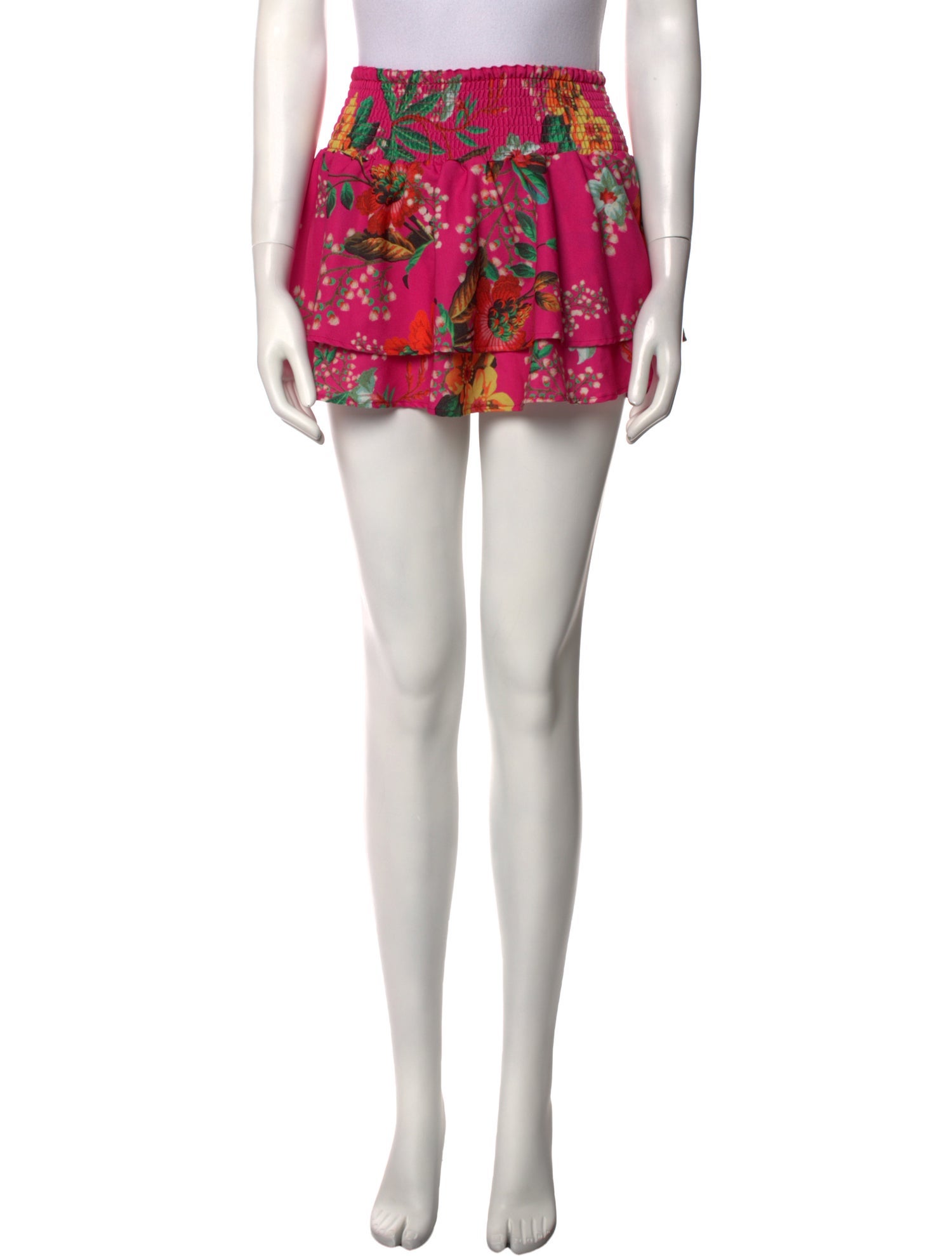 Agua Bendita Floral Print Mini Skirt w/ Tags