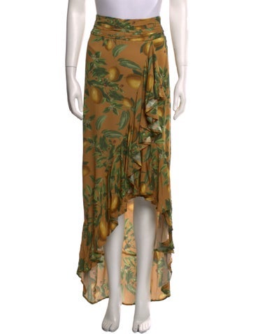 Agua Bendita Skirts Printed Long Skirt S