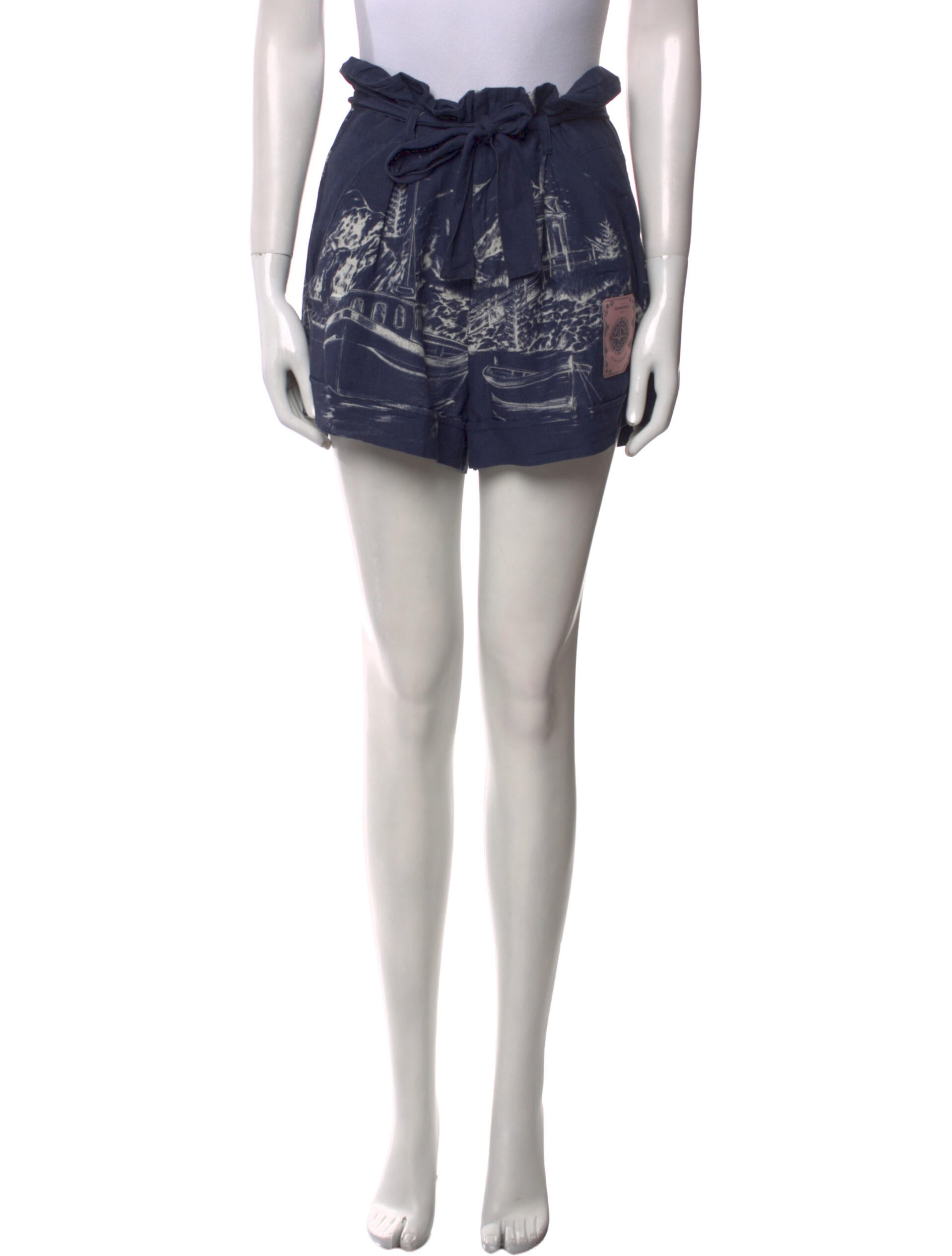 Agua Bendita Printed Mini Shorts