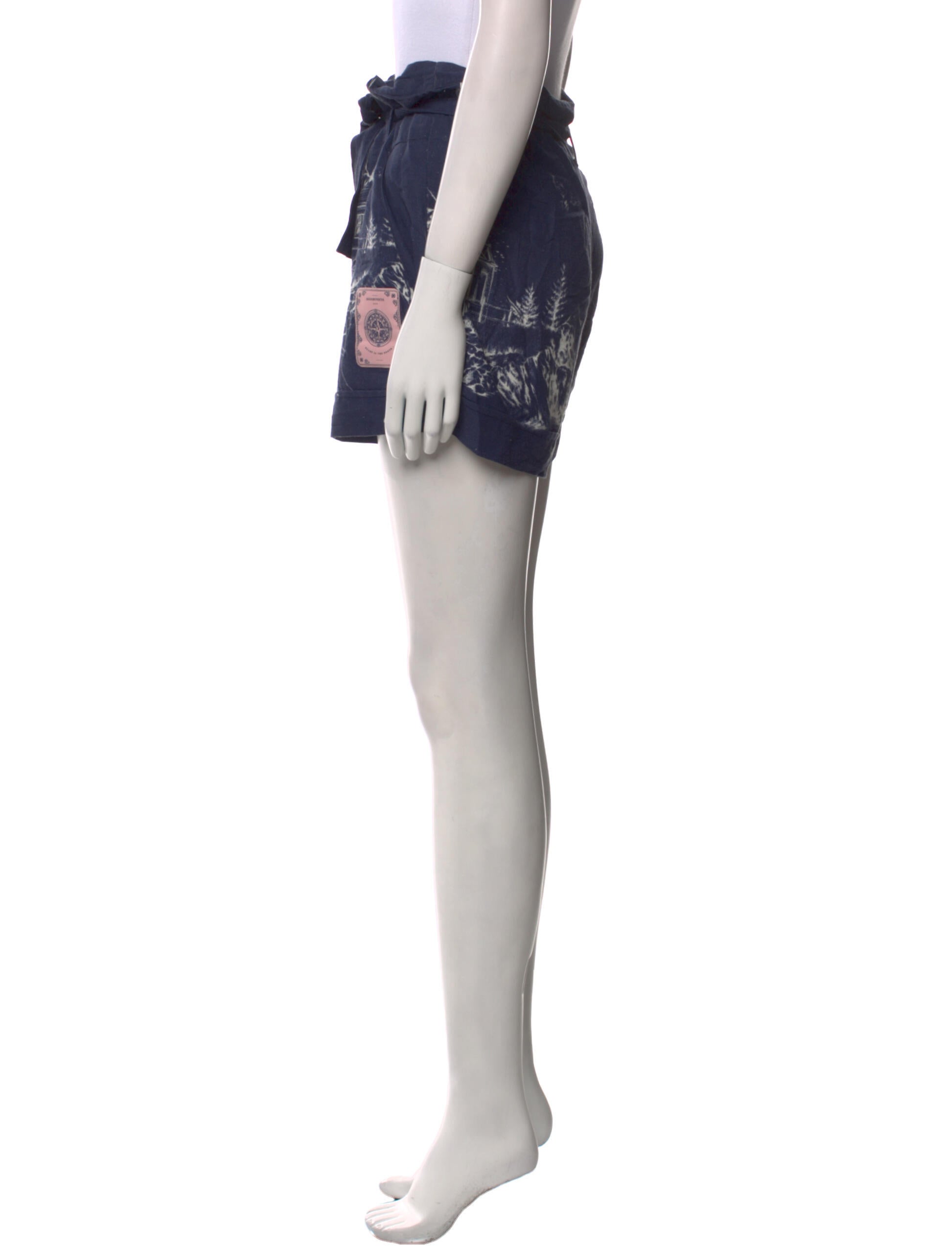 Agua Bendita Printed Mini Shorts