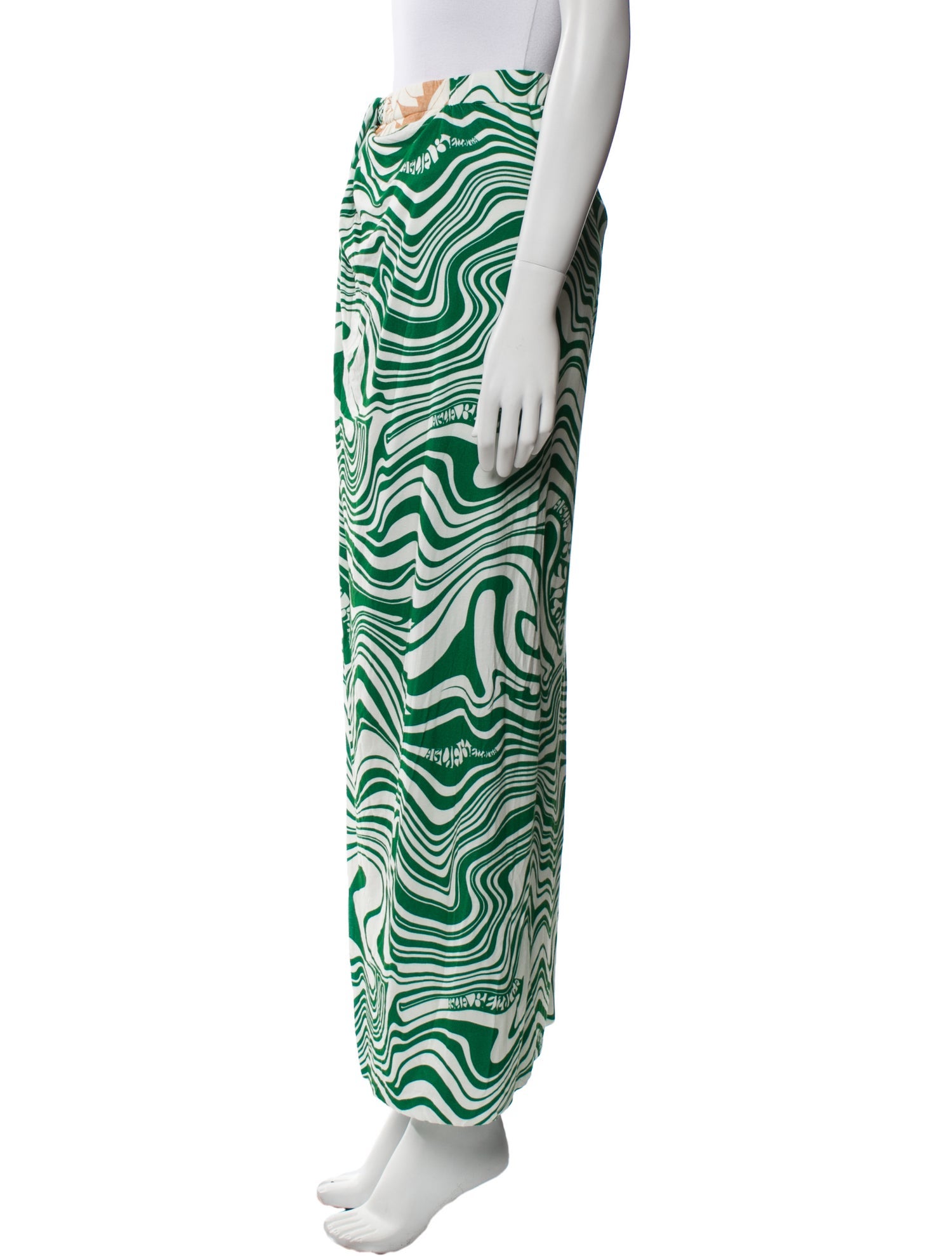 Agua Bendita Printed Long Skirt