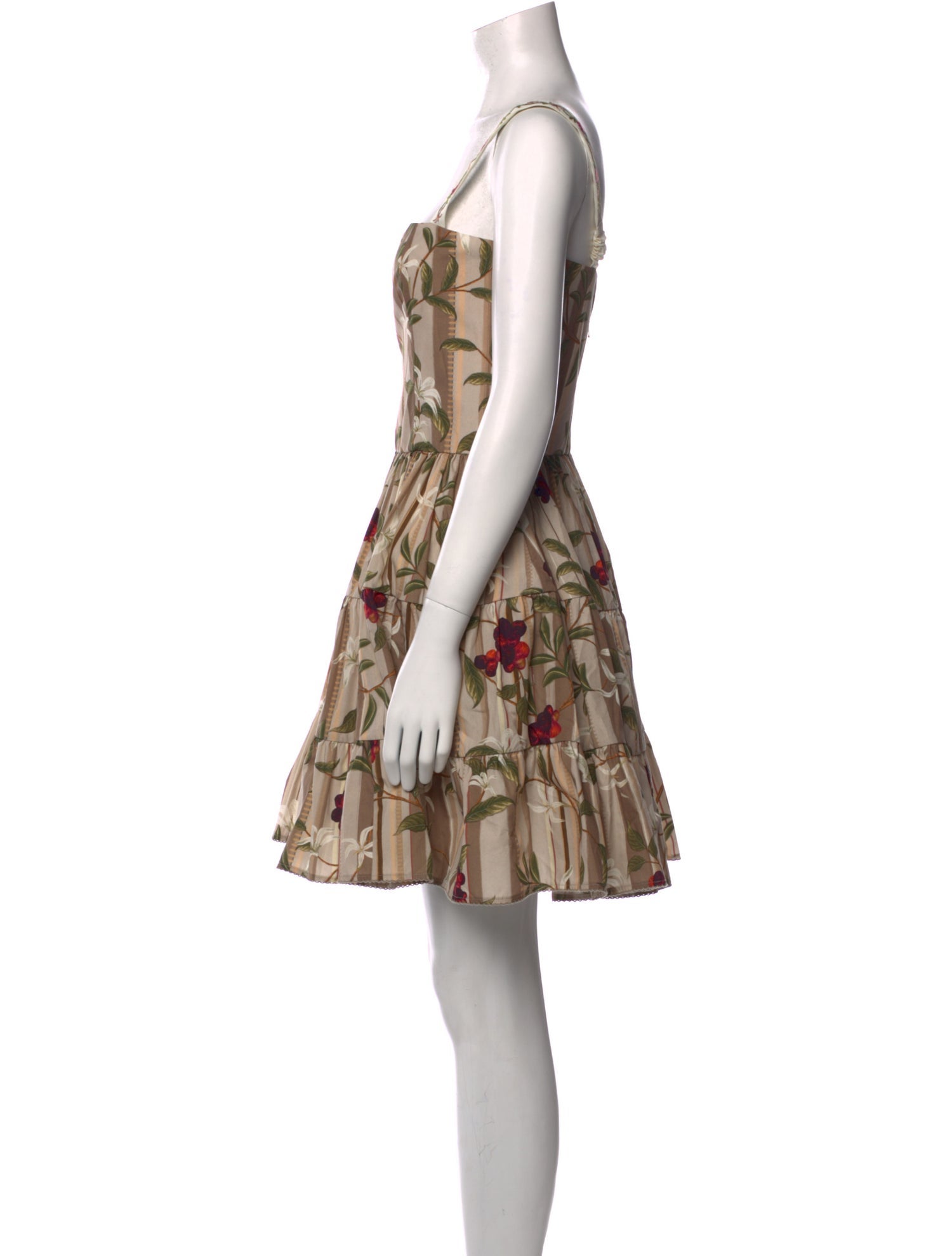 Agua Bendita Floral Print Mini Dress