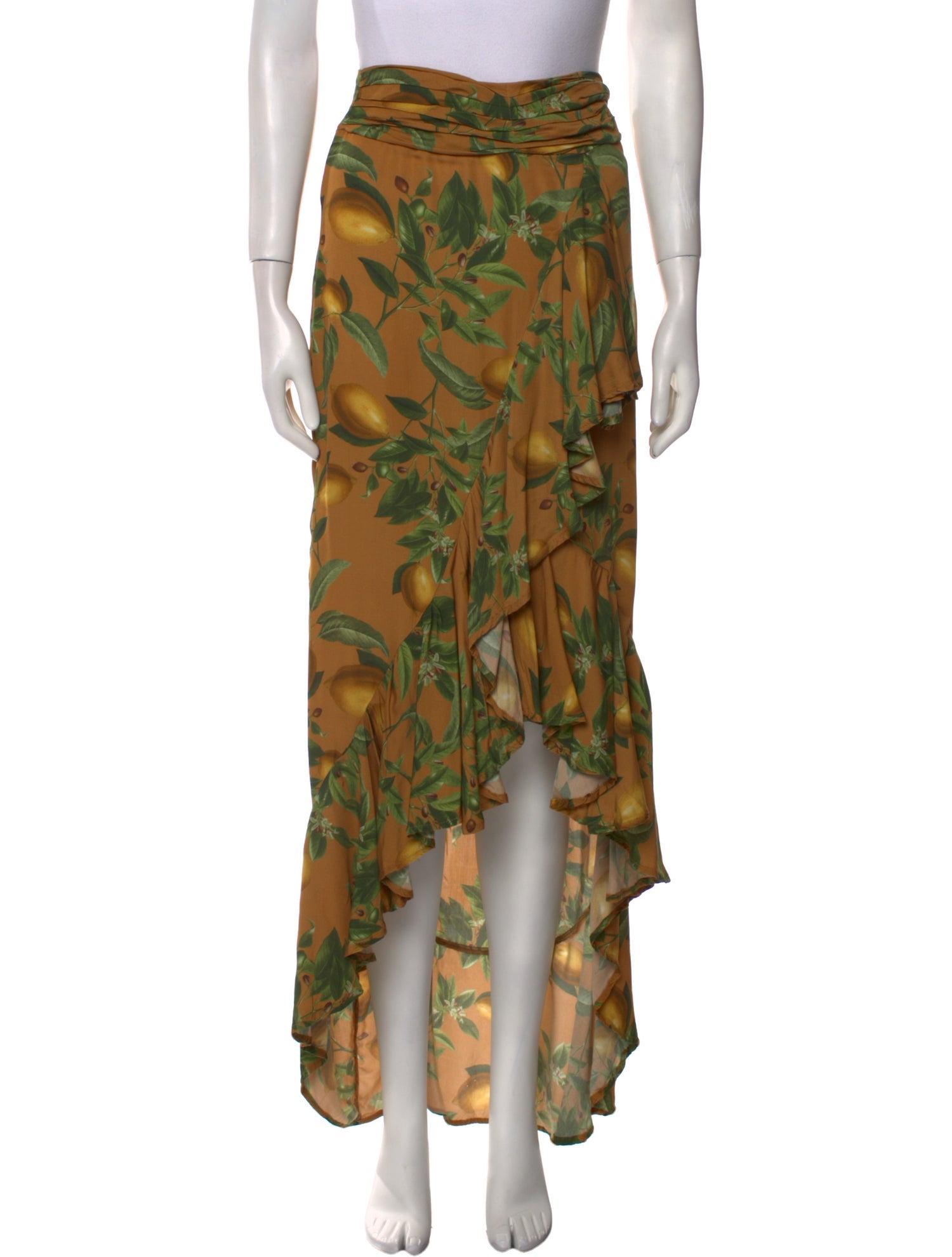 Agua Bendita Floral Print Long Skirt