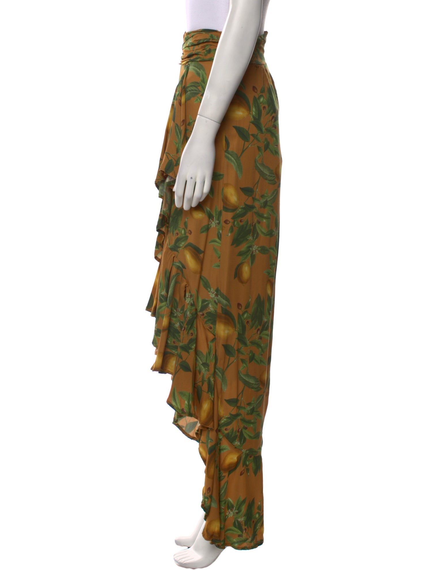 Agua Bendita Floral Print Long Skirt