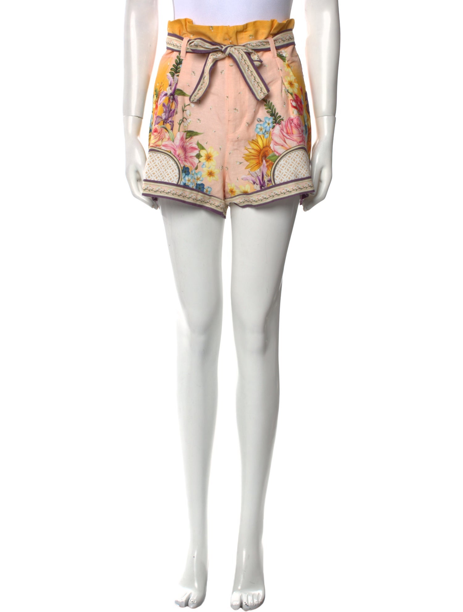 Agua Bendita Printed Mini Shorts w/ Tags