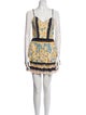 Agua Bendita Printed Mini Dress