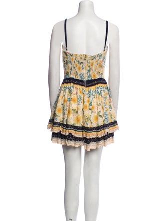 Agua Bendita Printed Mini Dress