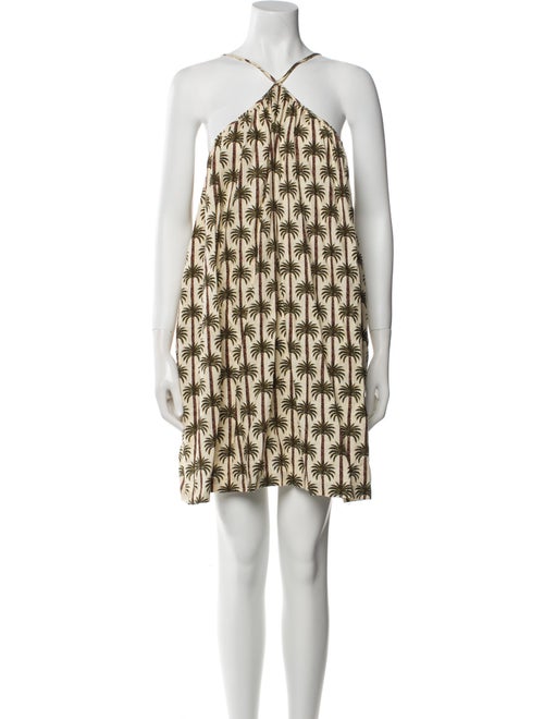 Agua Bendita Printed Mini Dress