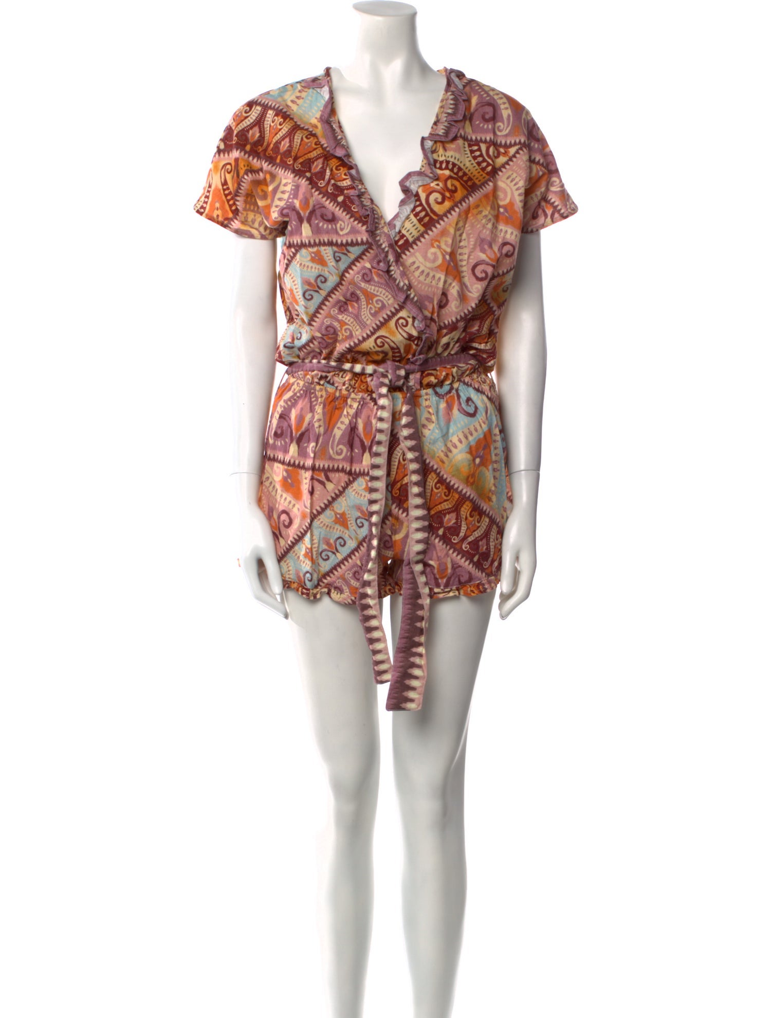 Agua Bendita V-Neck Romper