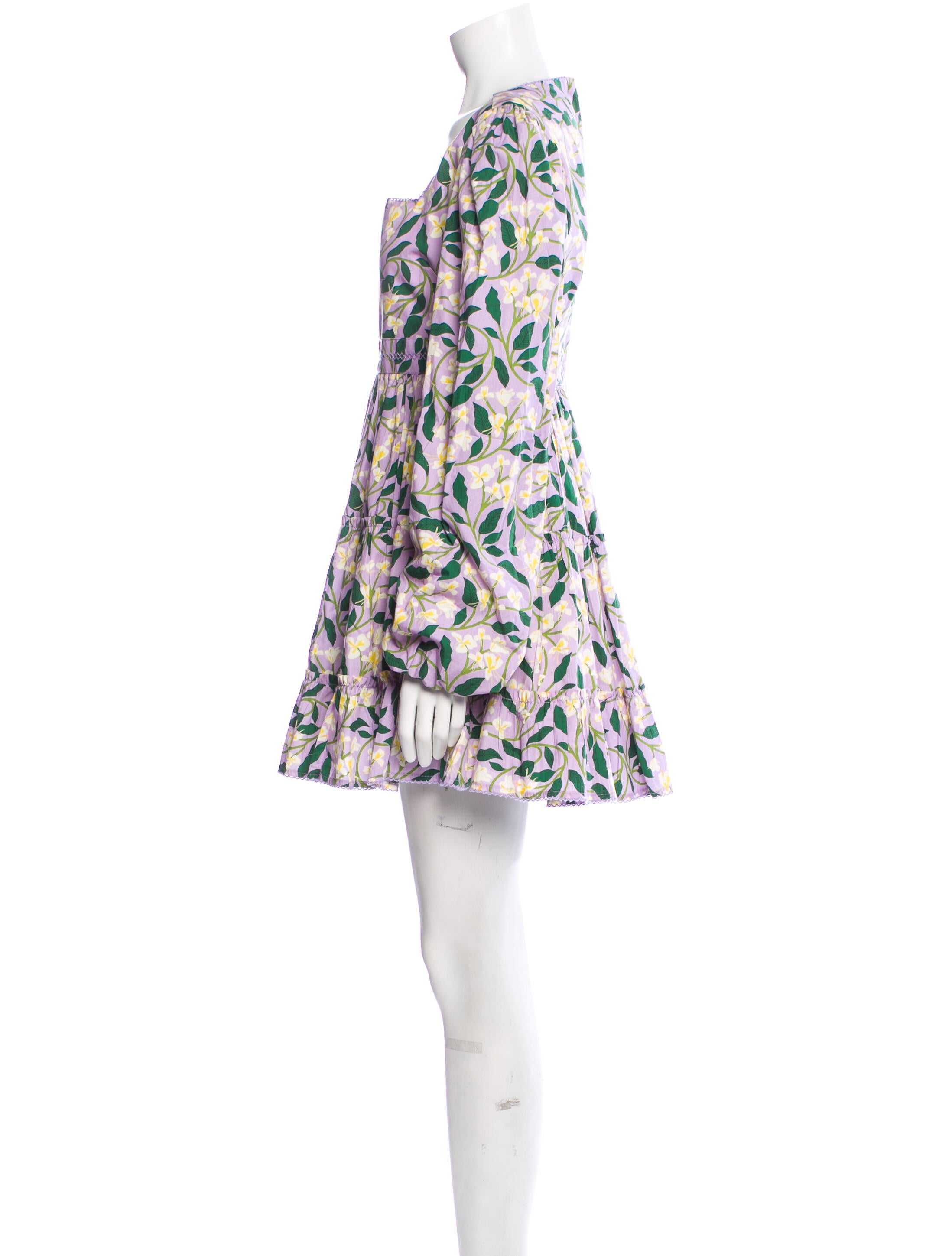 Agua Bendita Floral Print Mini Dress