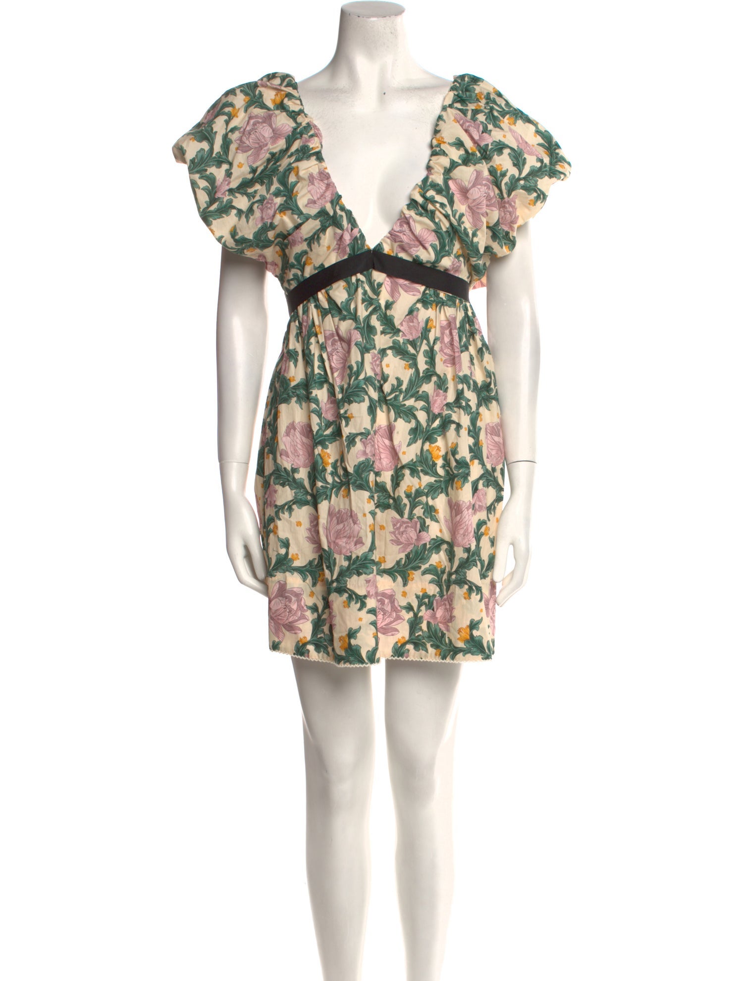 Agua Bendita Floral Print Mini Dress w/ Tags
