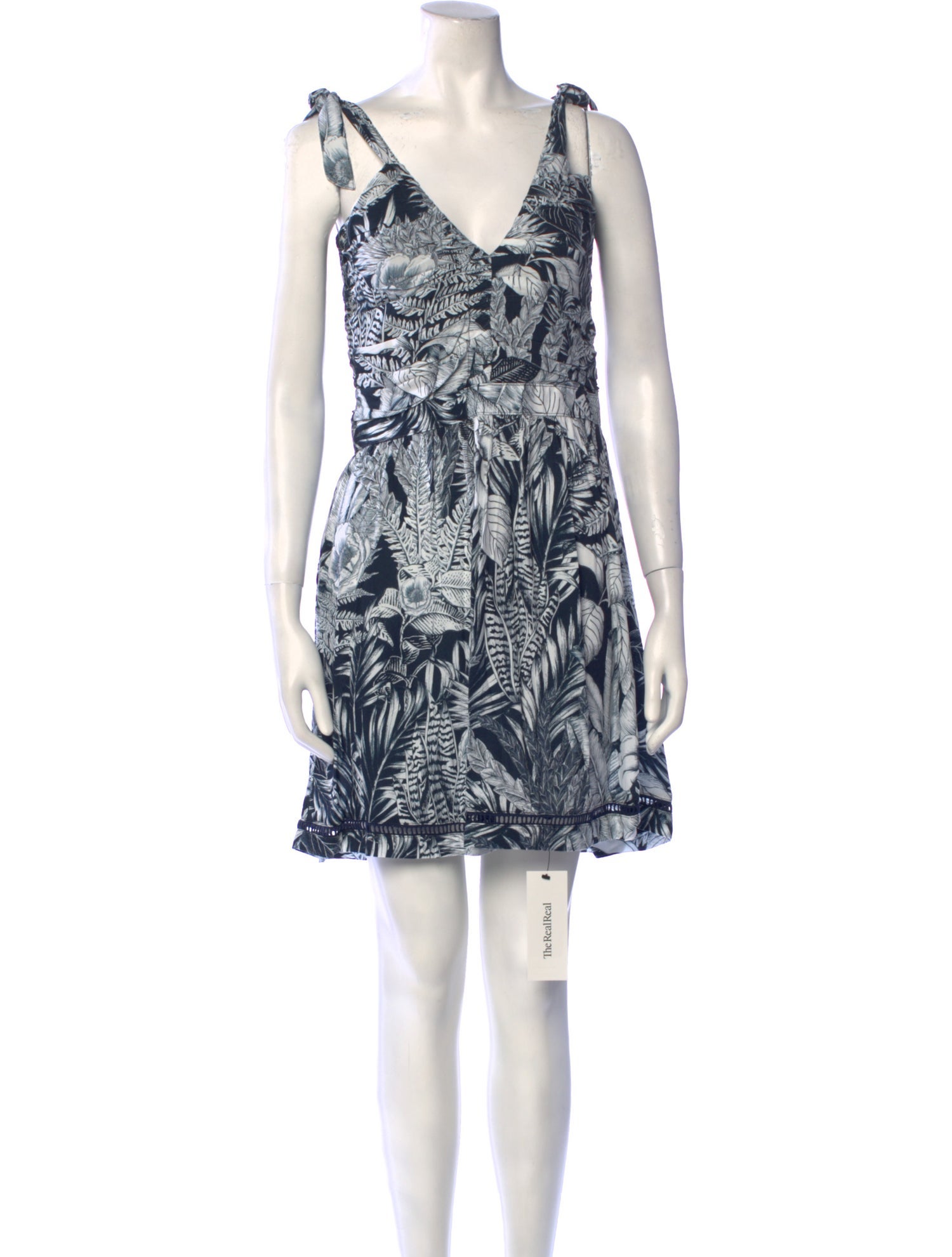 Agua Bendita Printed Mini Dress