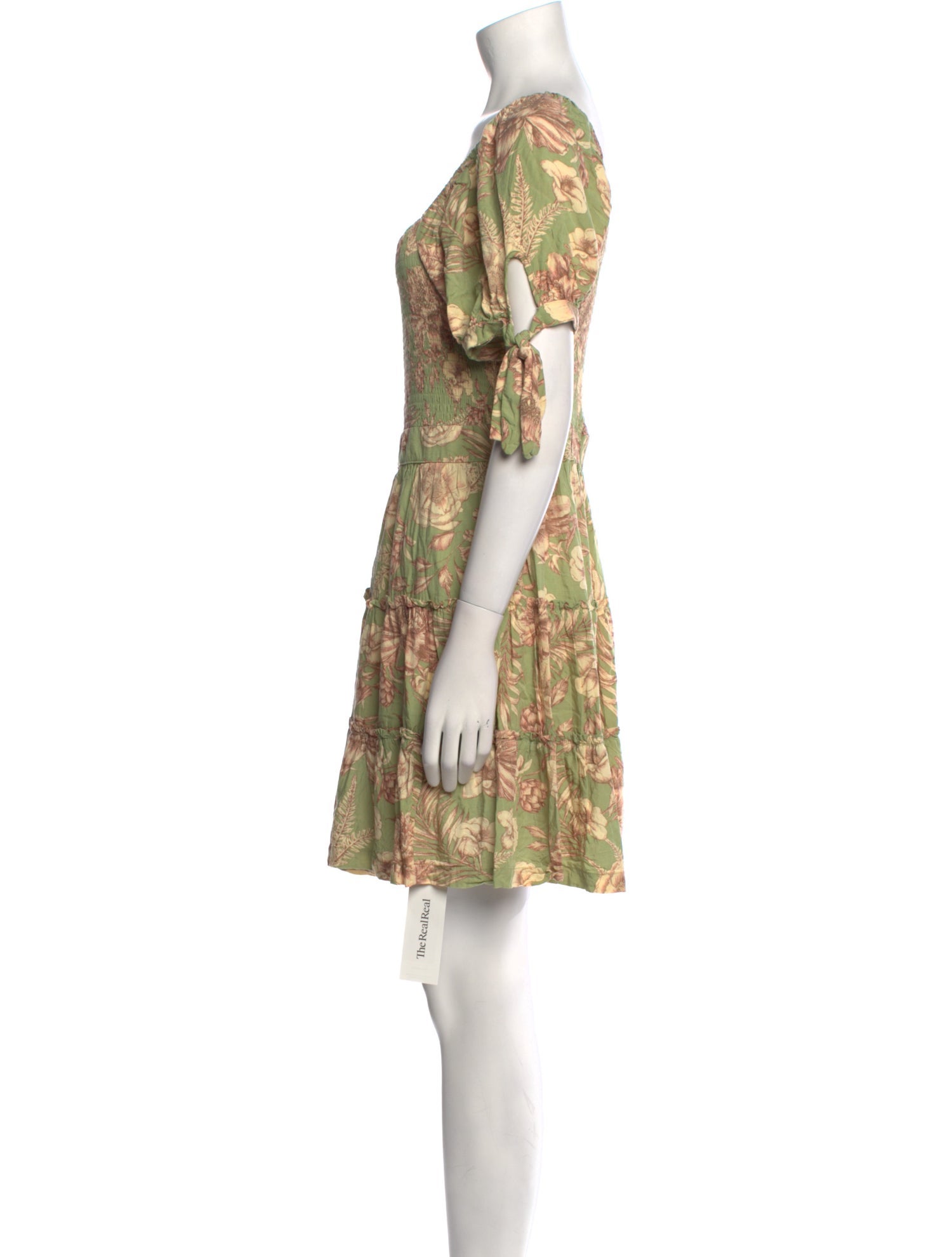 Agua Bendita Floral Print Mini Dress