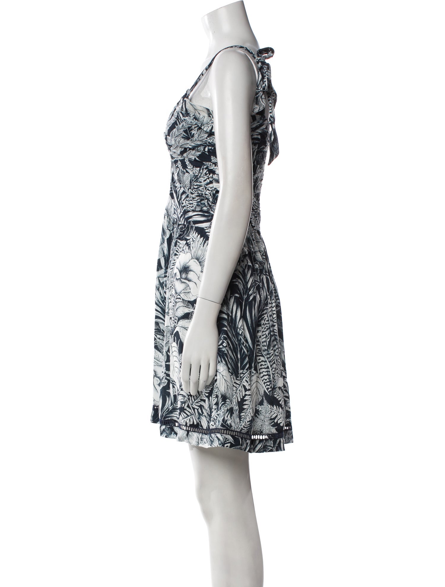 Agua Bendita Printed Mini Dress
