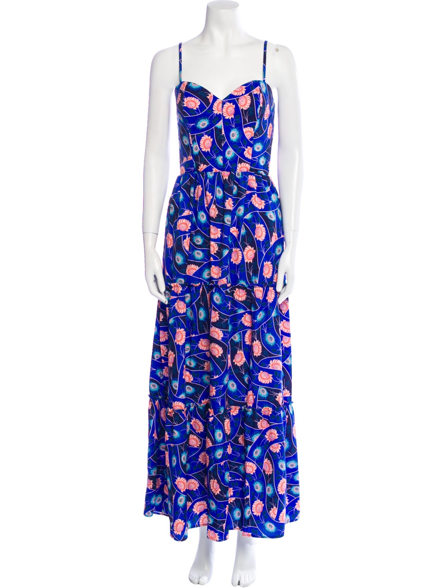 Agua Bendita Floral Print Long Dress w/ Tags