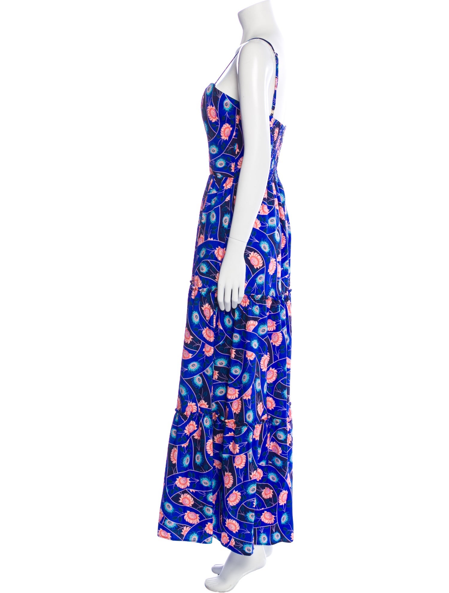 Agua Bendita Floral Print Long Dress w/ Tags