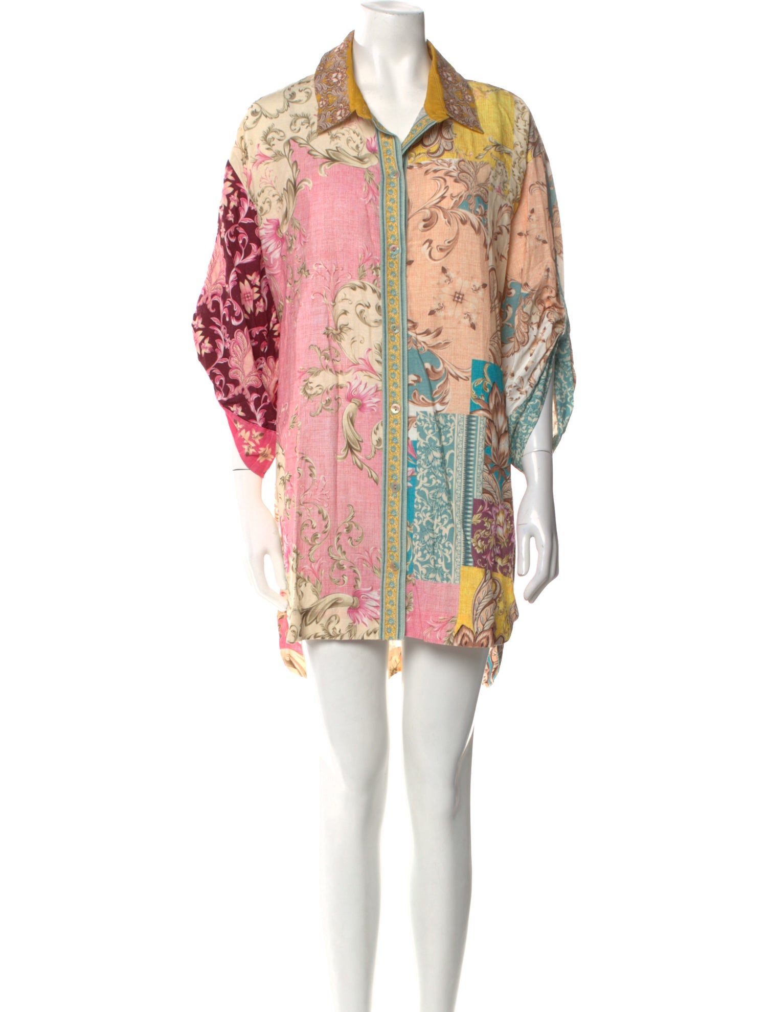 Agua Bendita Printed Mini Dress w/ Tags