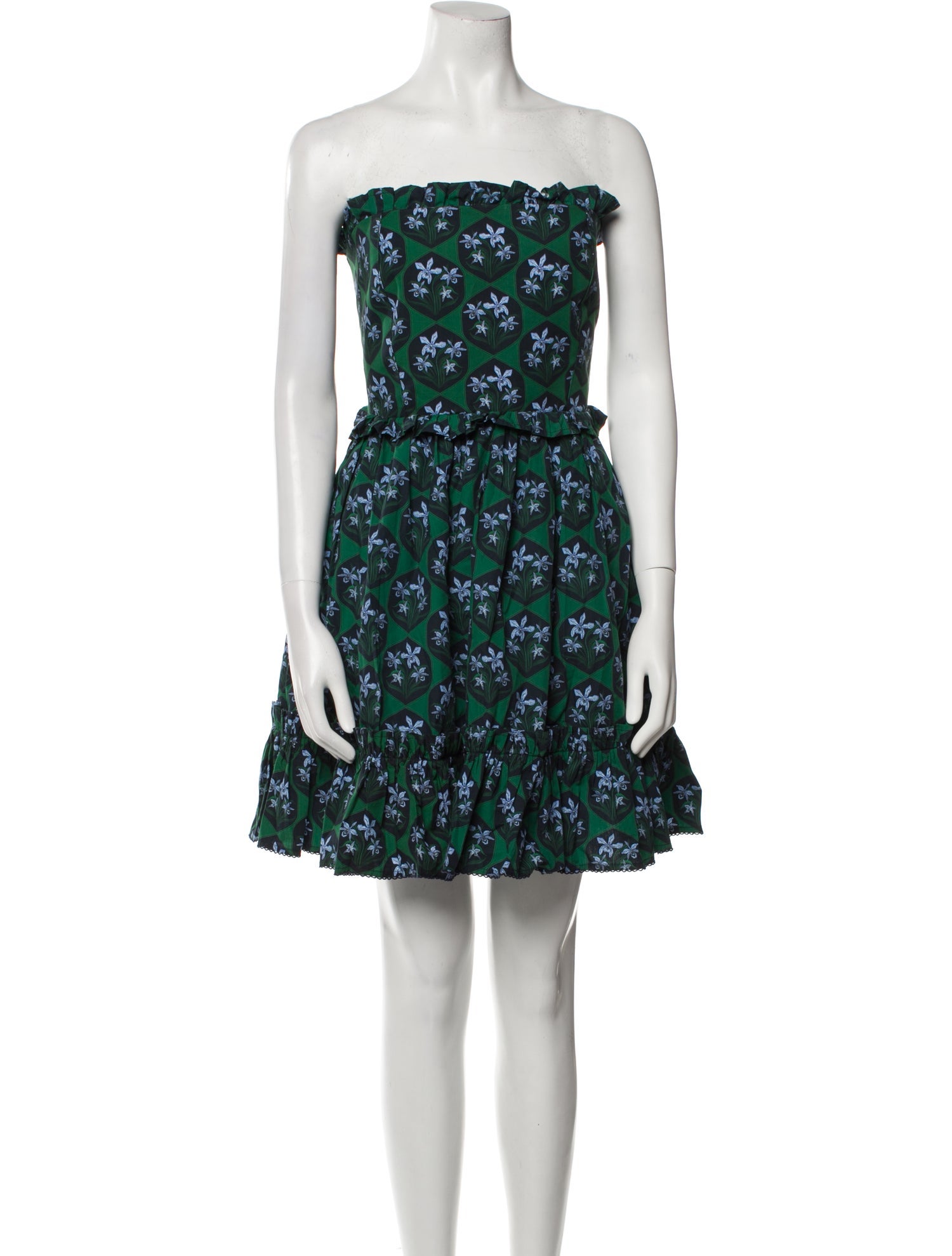 Agua Bendita Floral Print Mini Dress