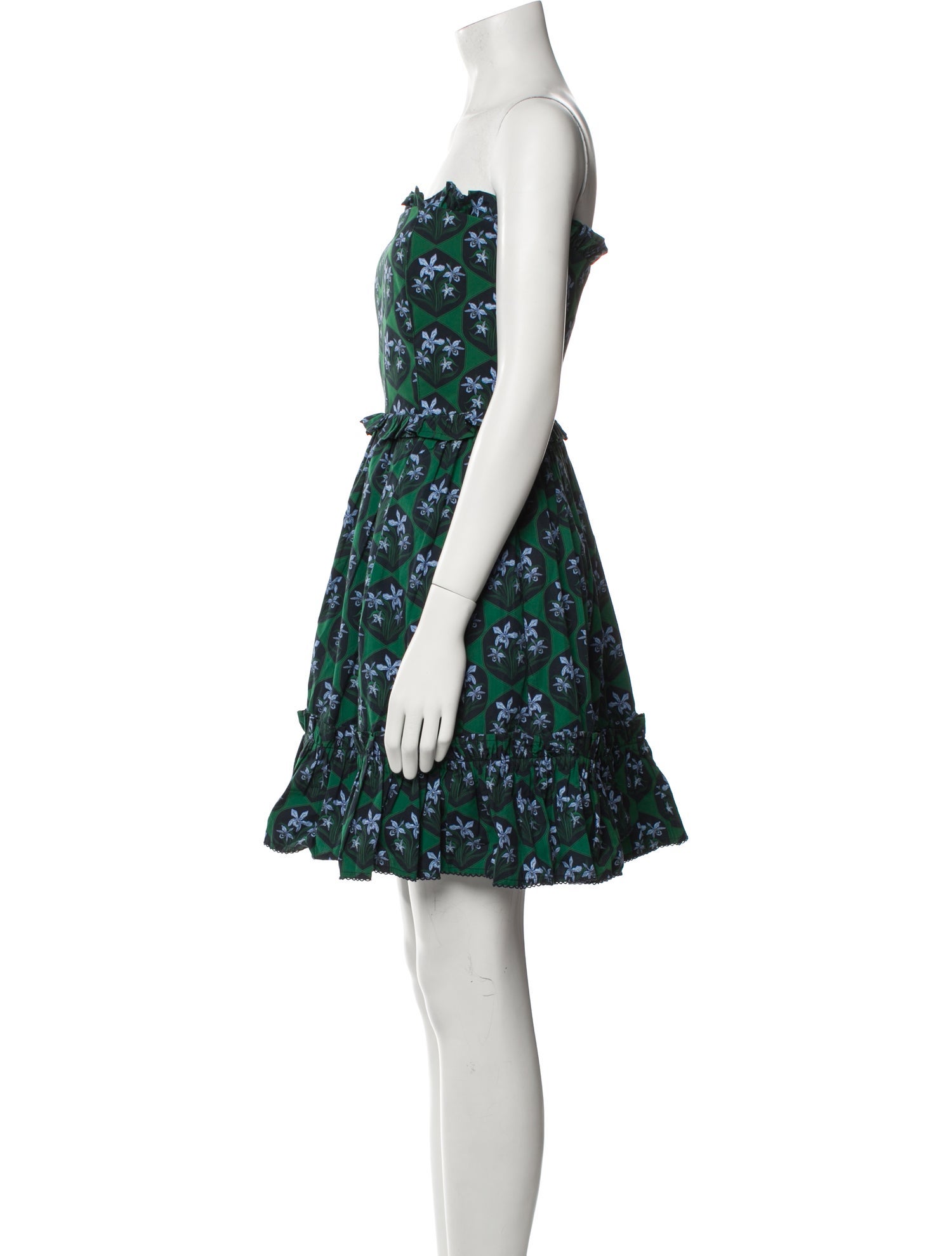 Agua Bendita Floral Print Mini Dress