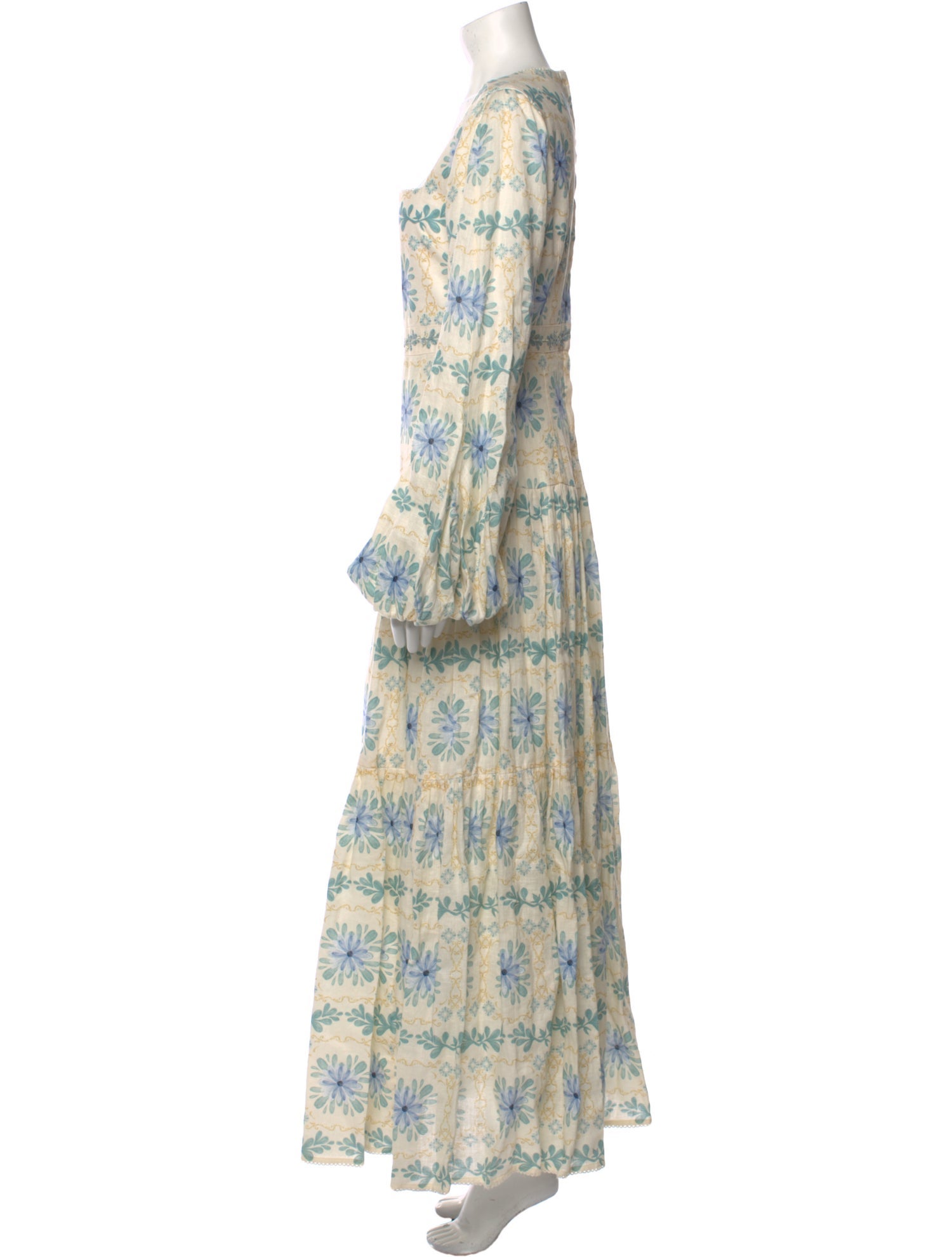 Agua Bendita Linen Long Dress