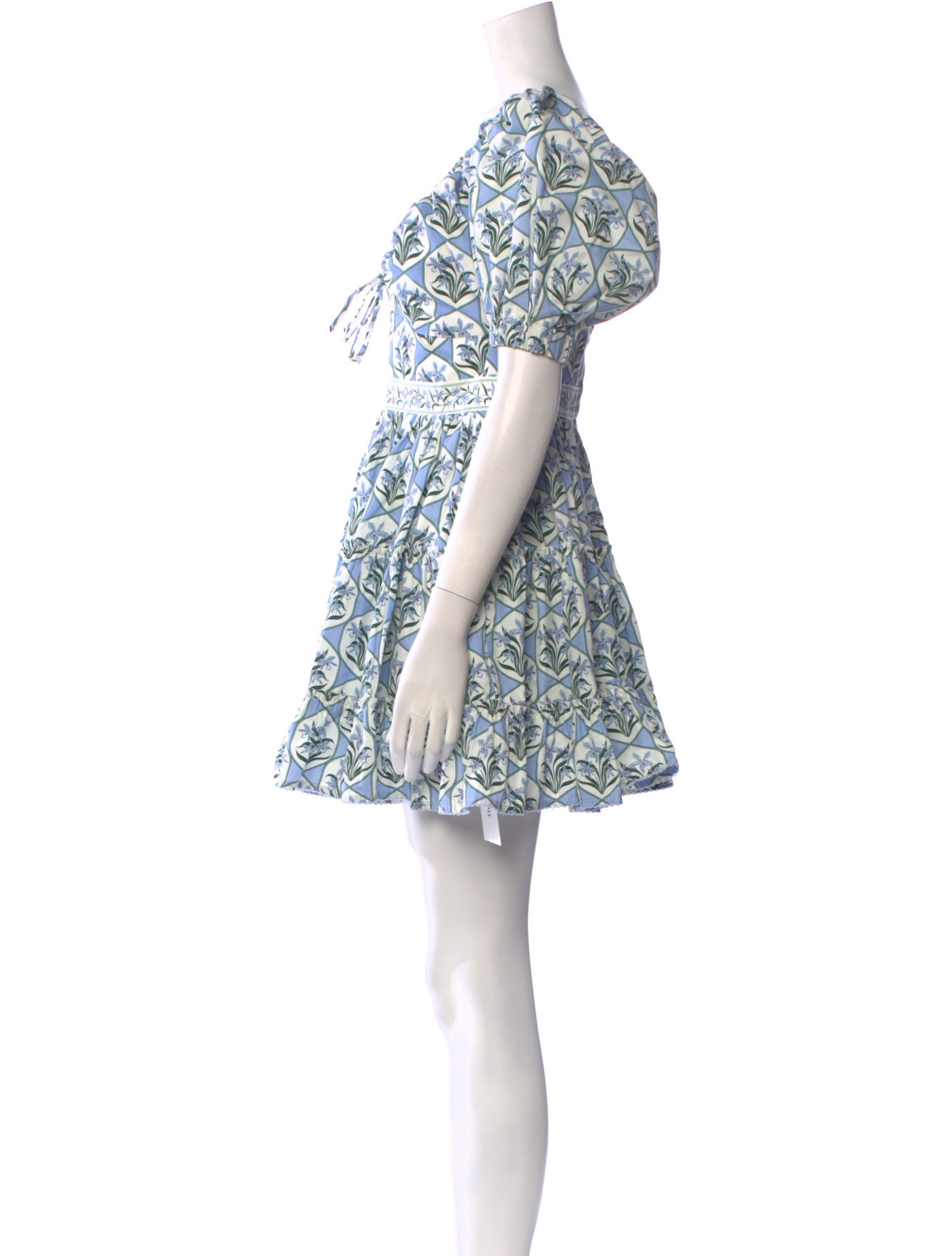 Agua Bendita Printed Mini Dress