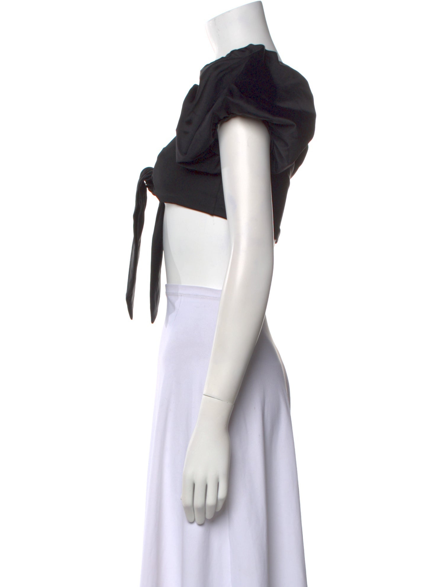 Agua Bendita Square Neckline Short Sleeve Crop Top w/ Tags