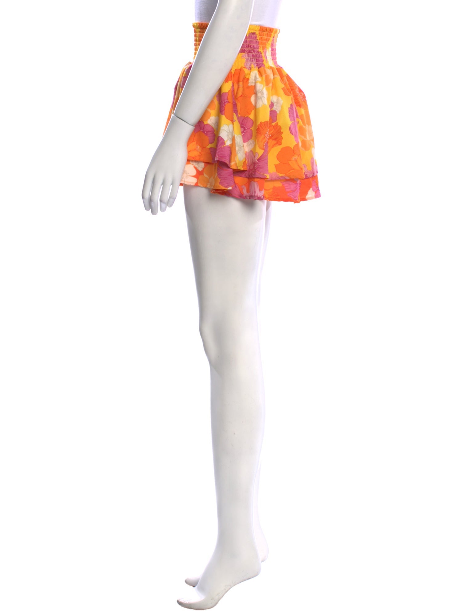 Agua Bendita Floral Print Mini Skirt w/ Tags