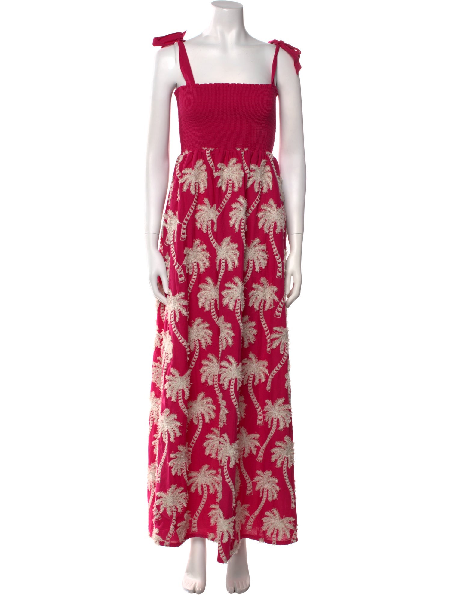 Agua Bendita Floral Print Long Dress