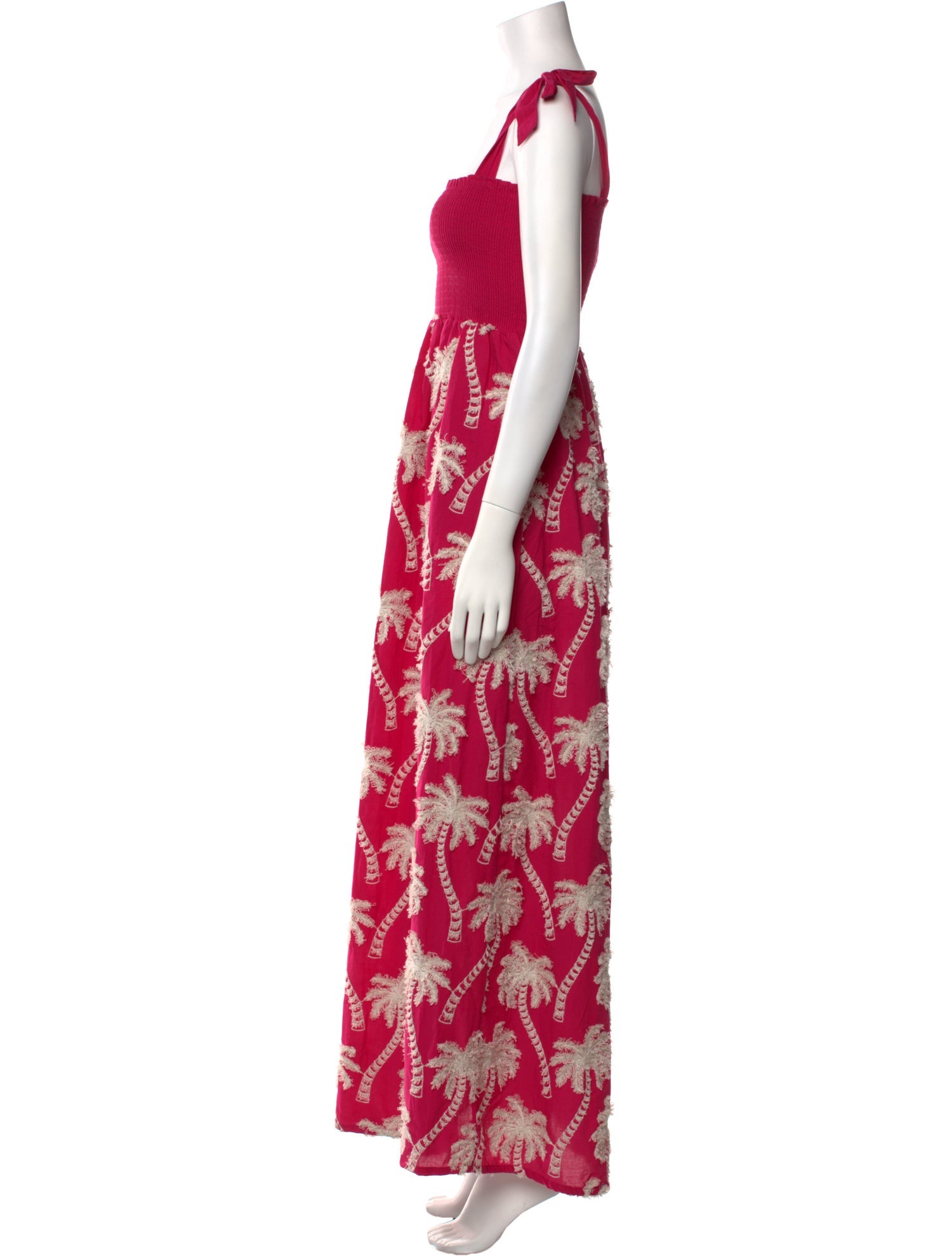 Agua Bendita Floral Print Long Dress