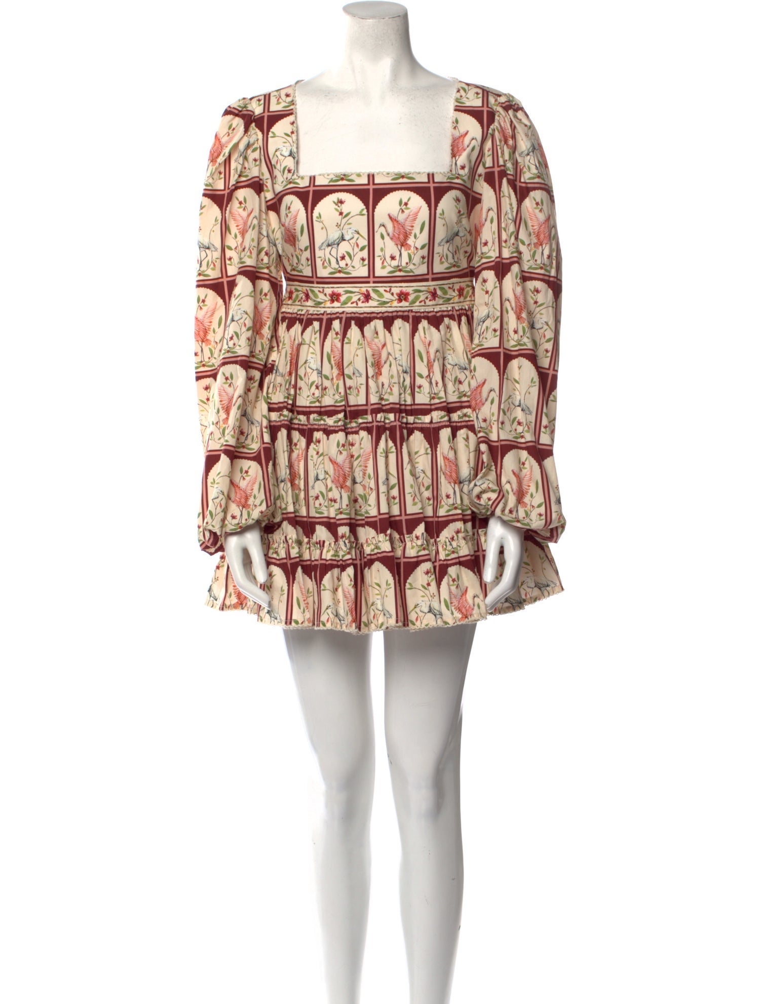 Agua Bendita Printed Mini Dress