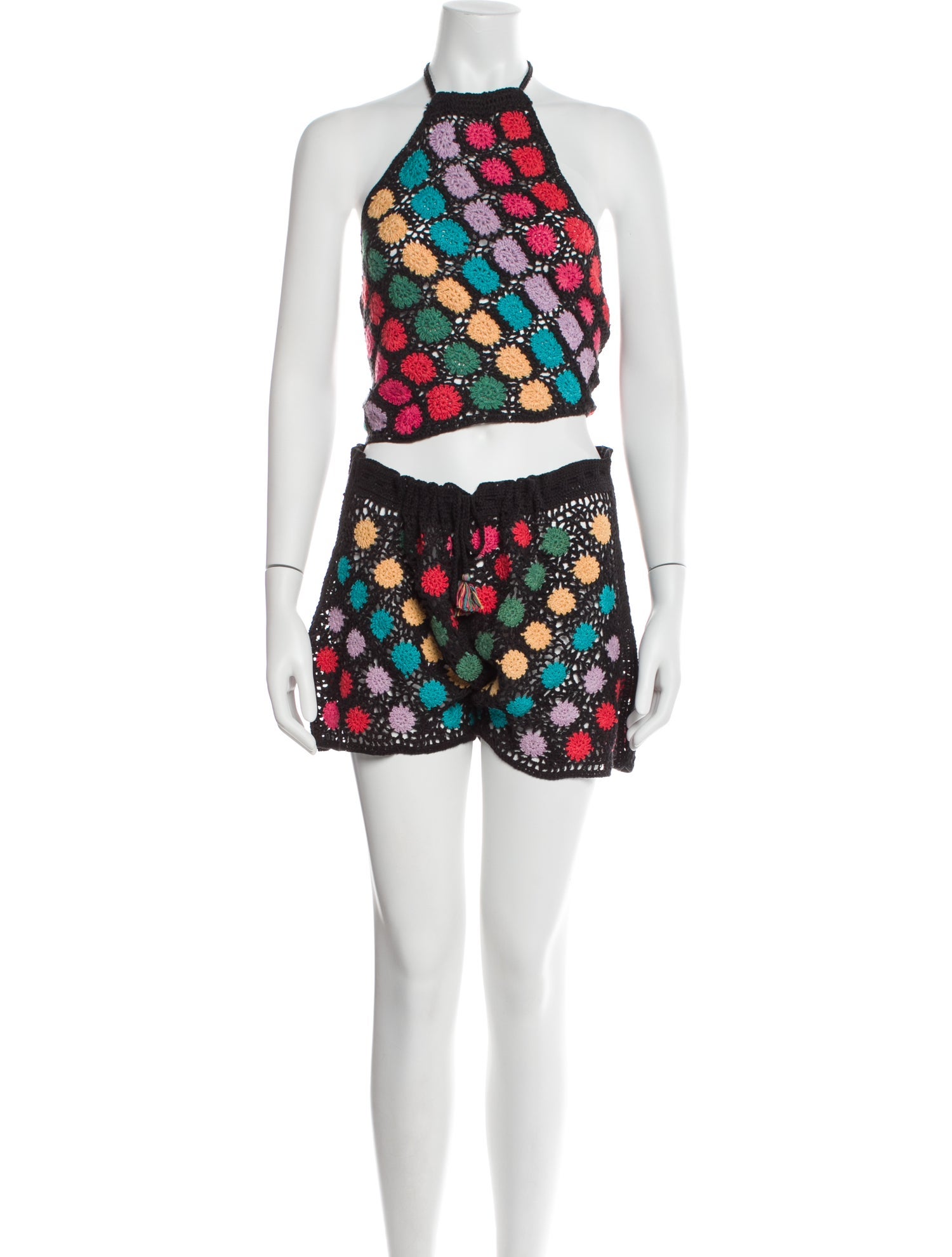 Agua Bendita Lace Pattern Short Set w/ Tags